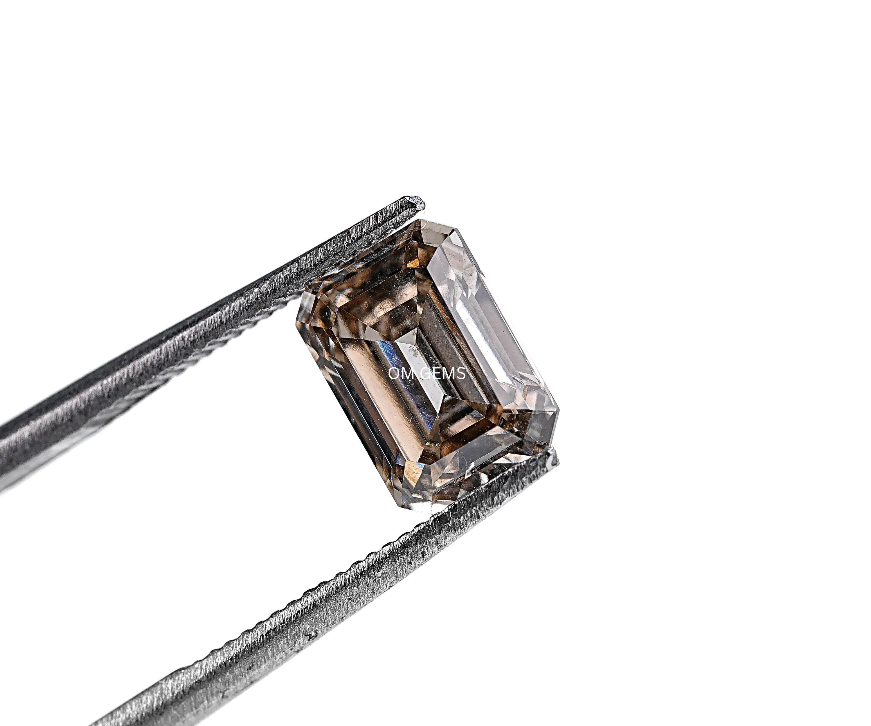 Champagne Emerald Shape Lab Diamond