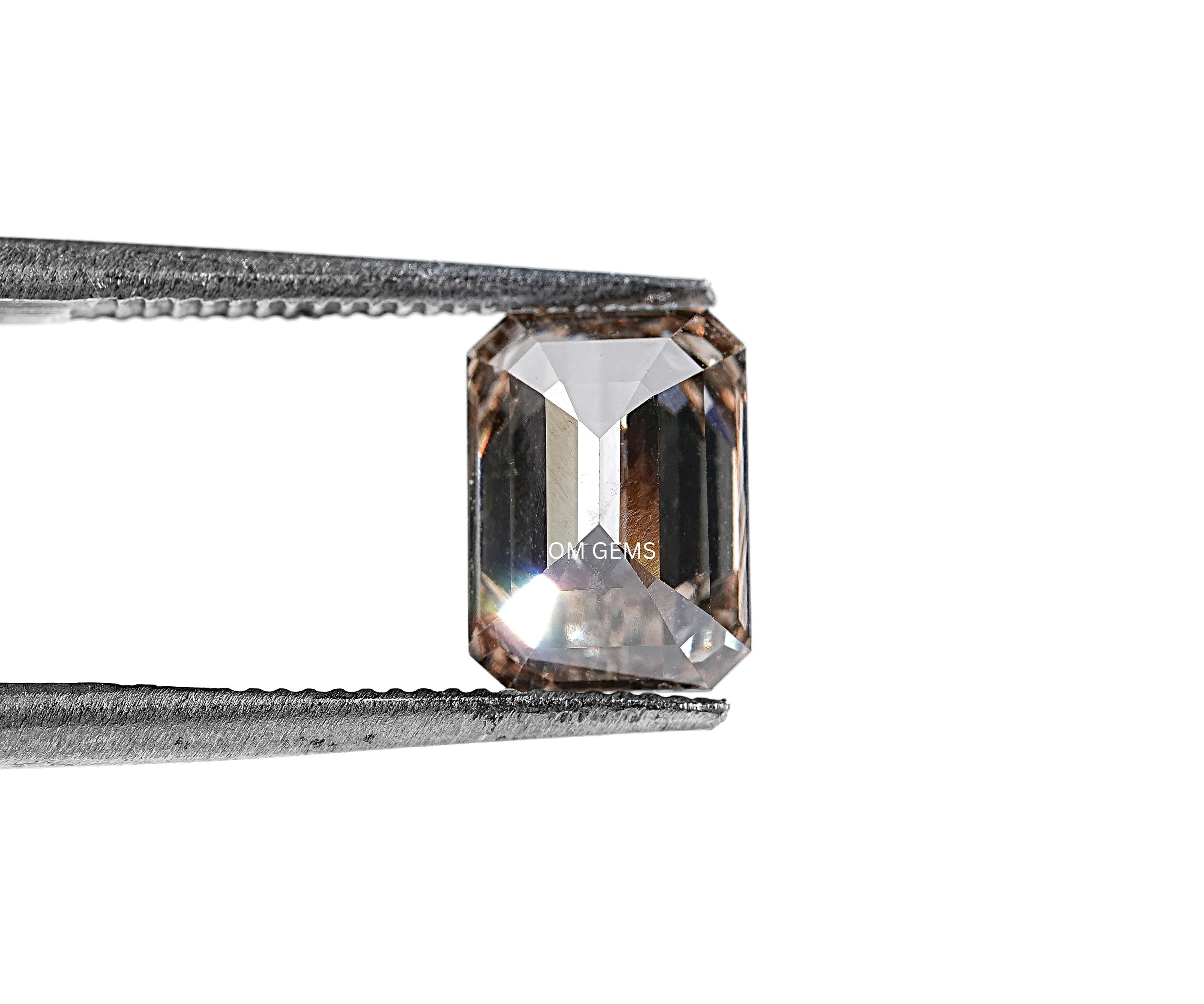 Champagne Emerald Shape Lab Diamond