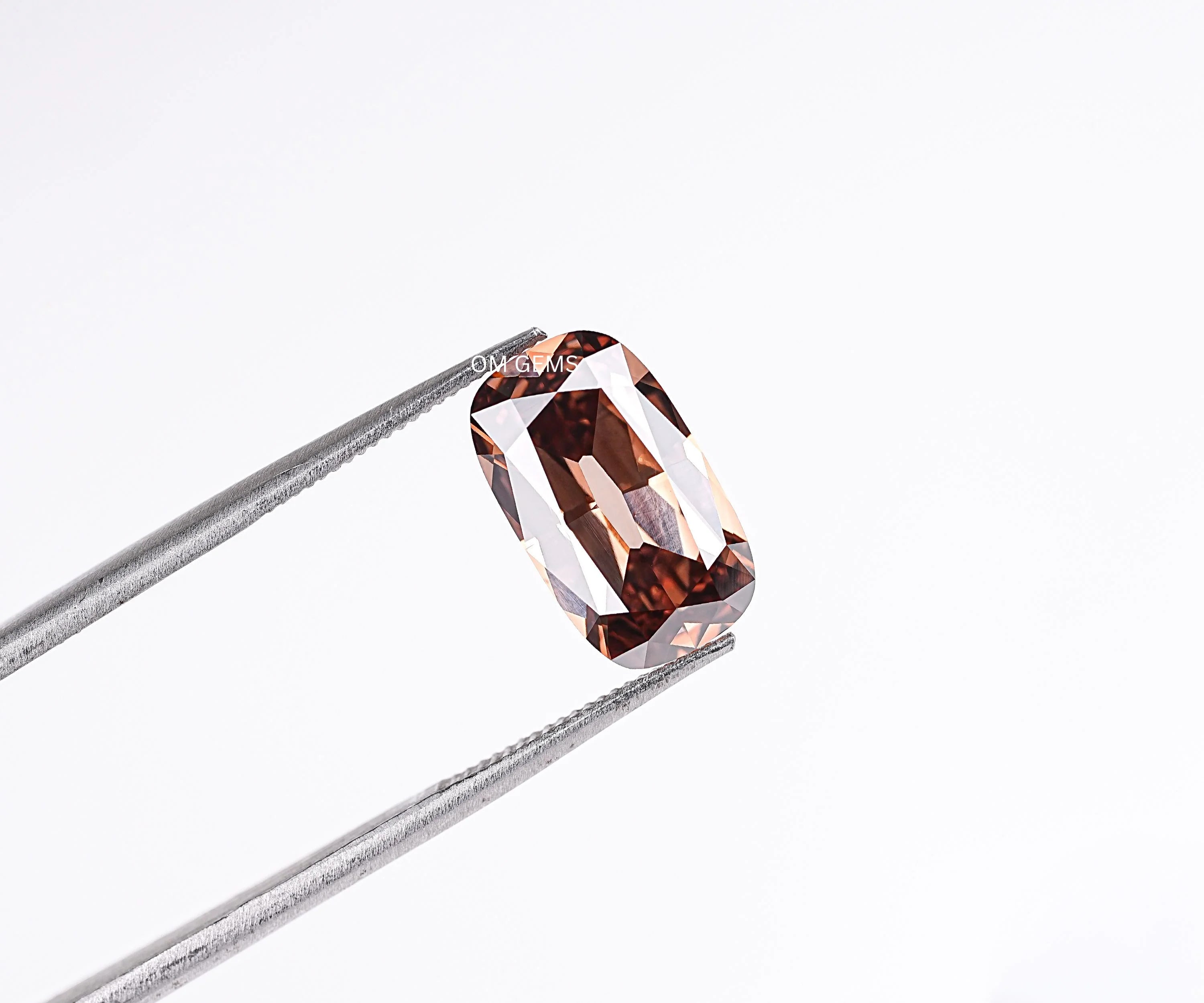 Champagne Old Mine Cushion Lab Grown Diamond