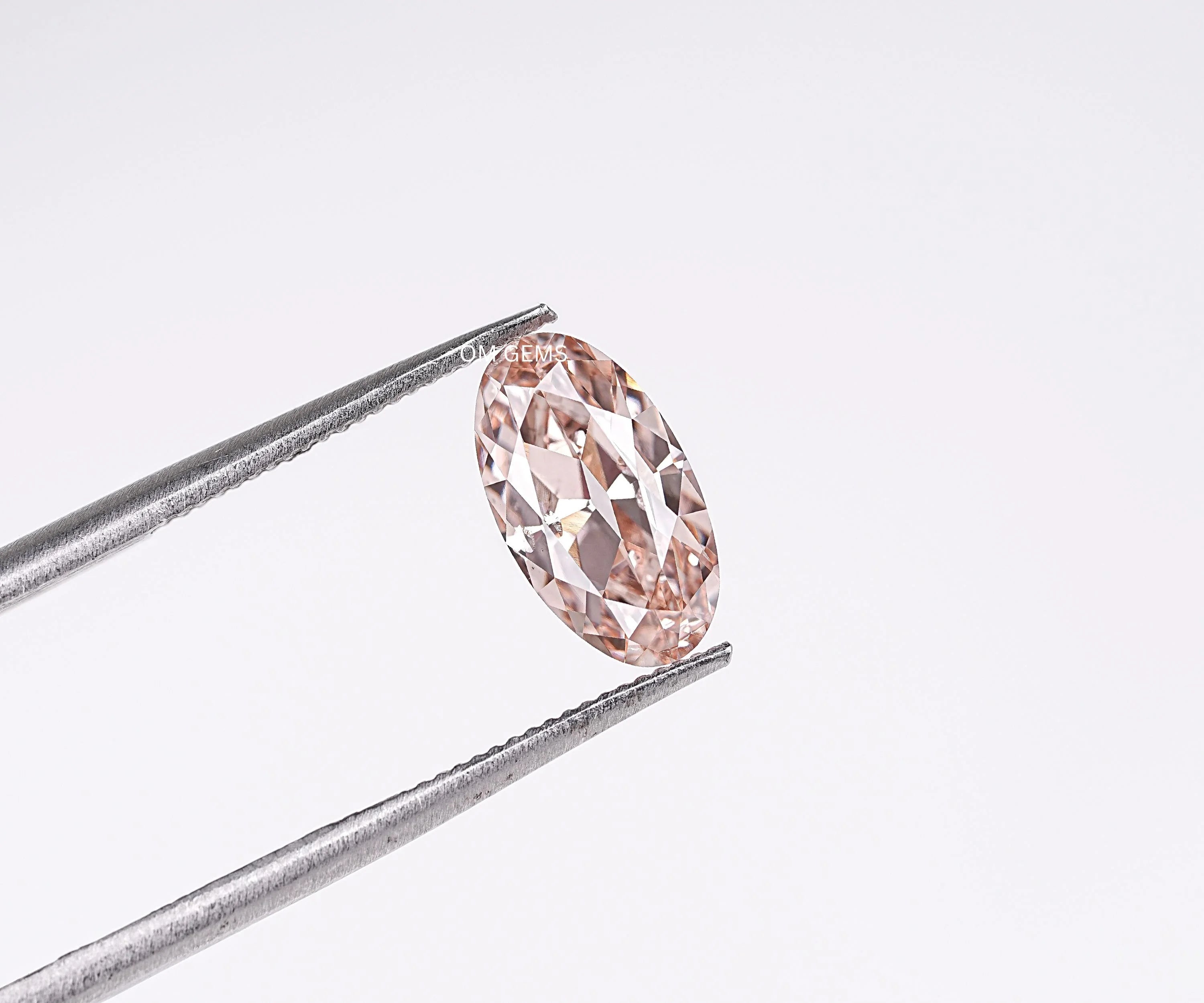 Champagne Old Mine Oval Lab Loose Diamond