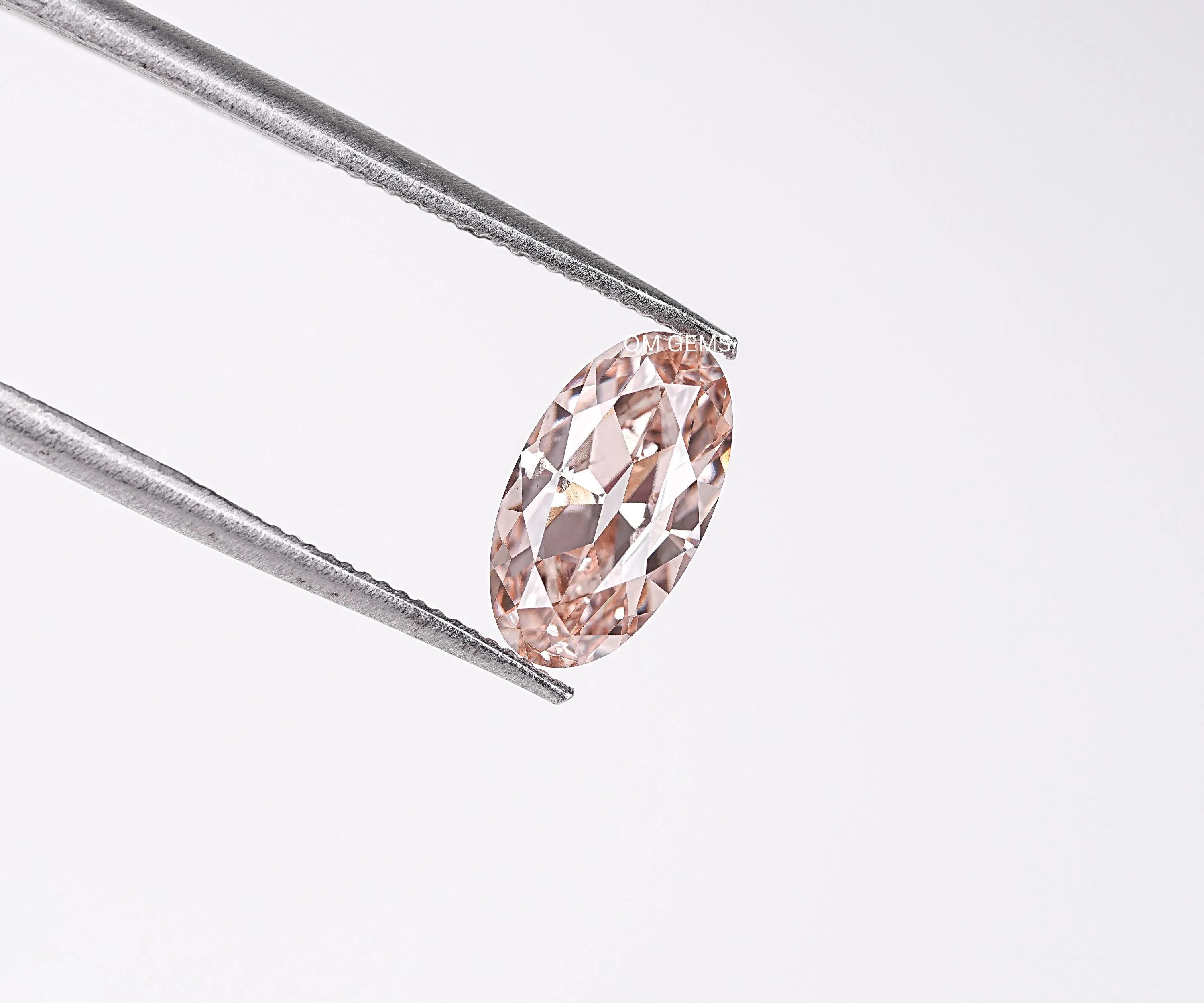 Champagne Old Mine Oval Lab Loose Diamond