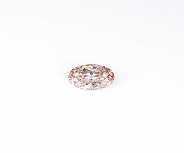 1.09 Carat Old Mine Oval Cut Lab Grown CVD Diamond Fancy Champagne Color VS1 Clarity