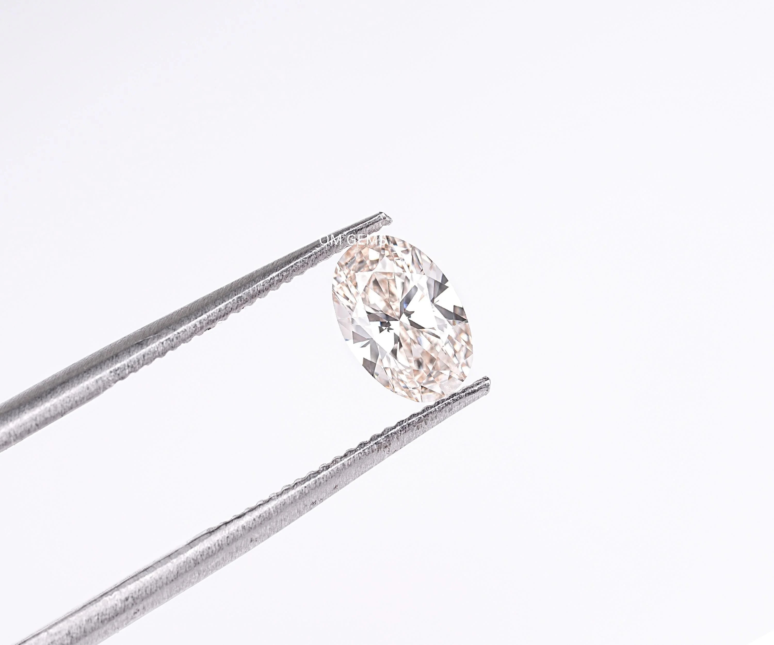 Champagne Oval Cut Lab Grown Diamond Loose