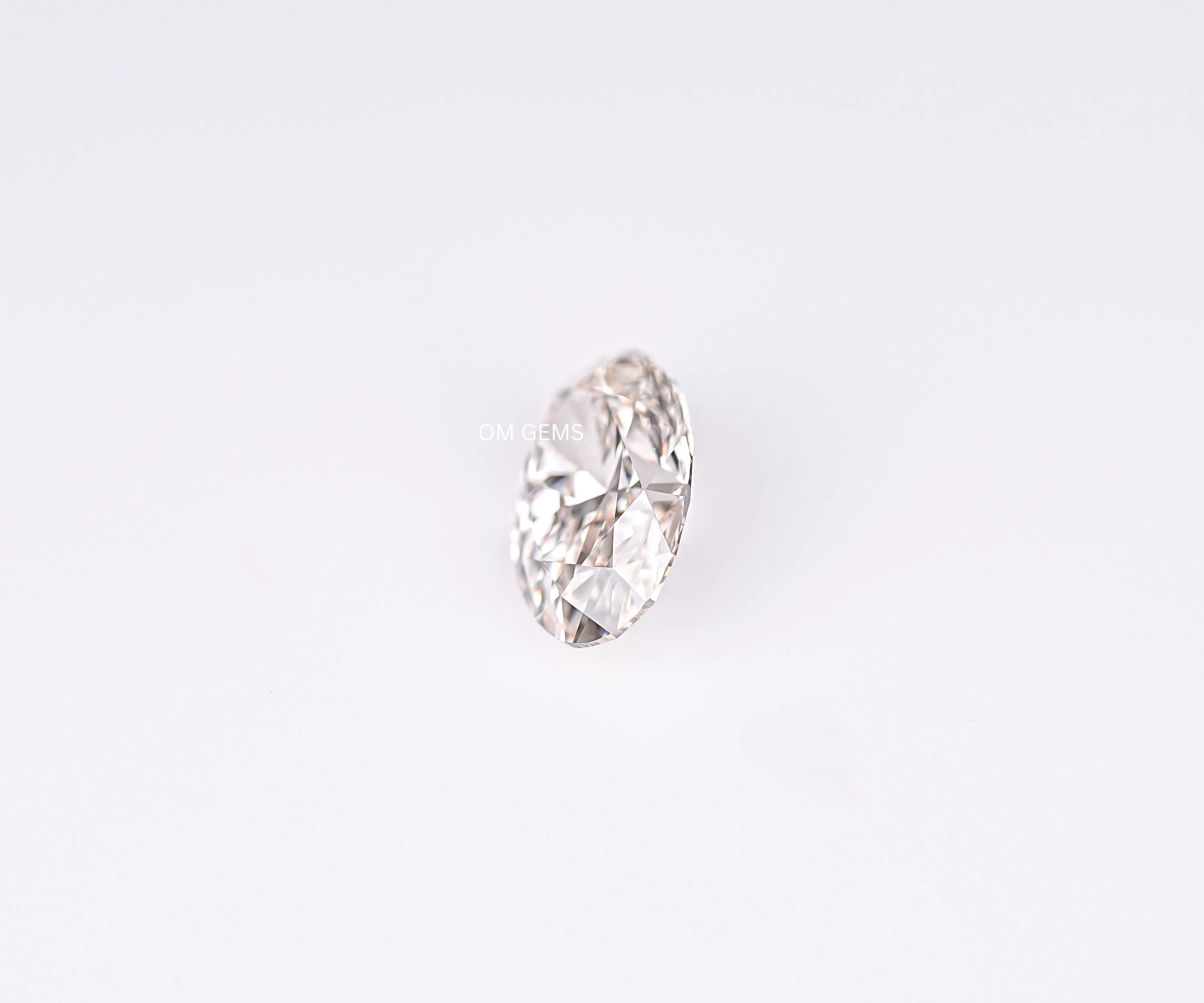 Champagne Oval Cut Lab Grown Diamond Loose