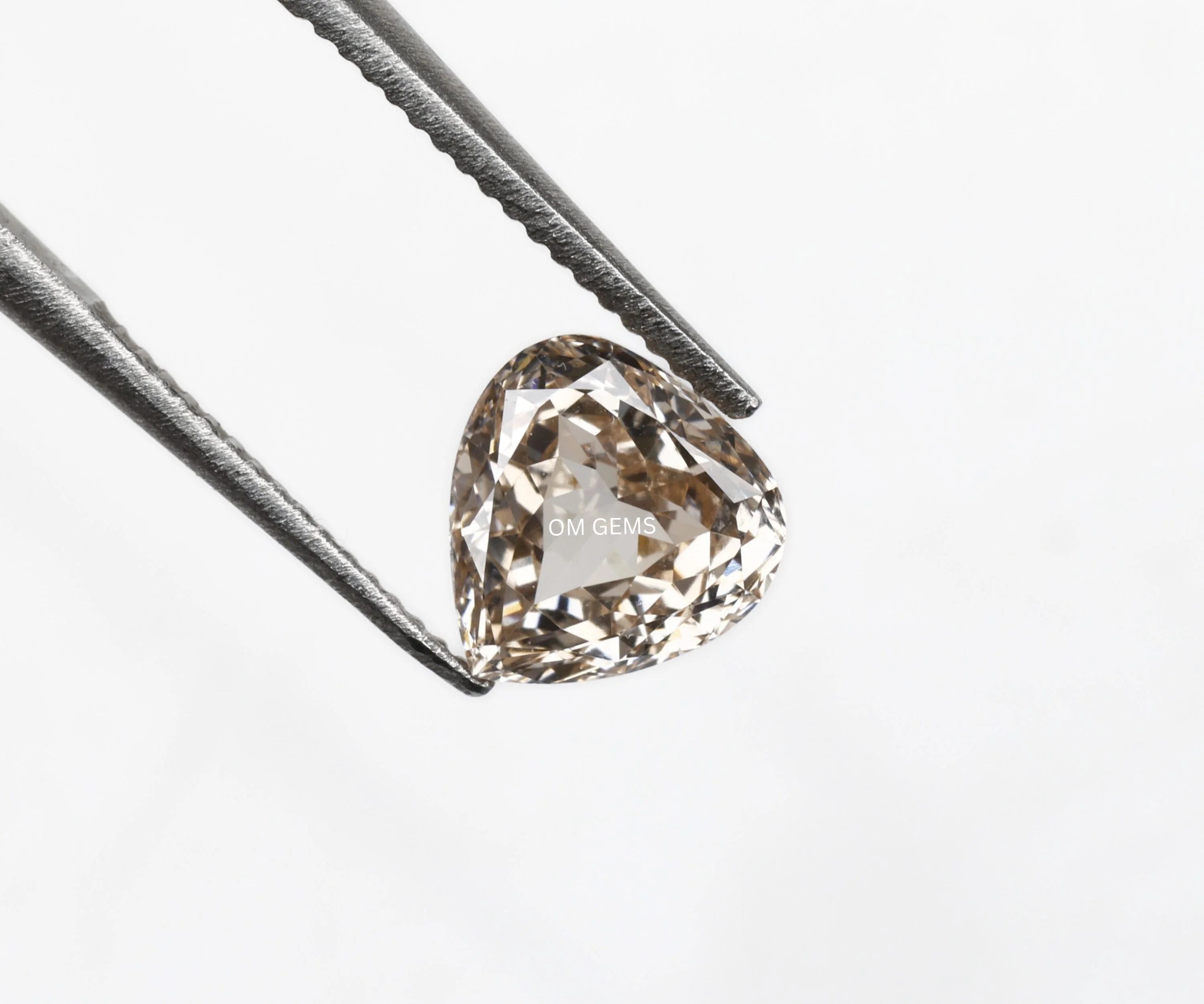 Champagne Pear Shape Lab Loose Diamond