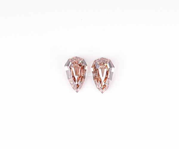 4.22 Carat Shield Cut Lab Grown CVD Diamond Fancy Champagne Color VVS2 Clarity