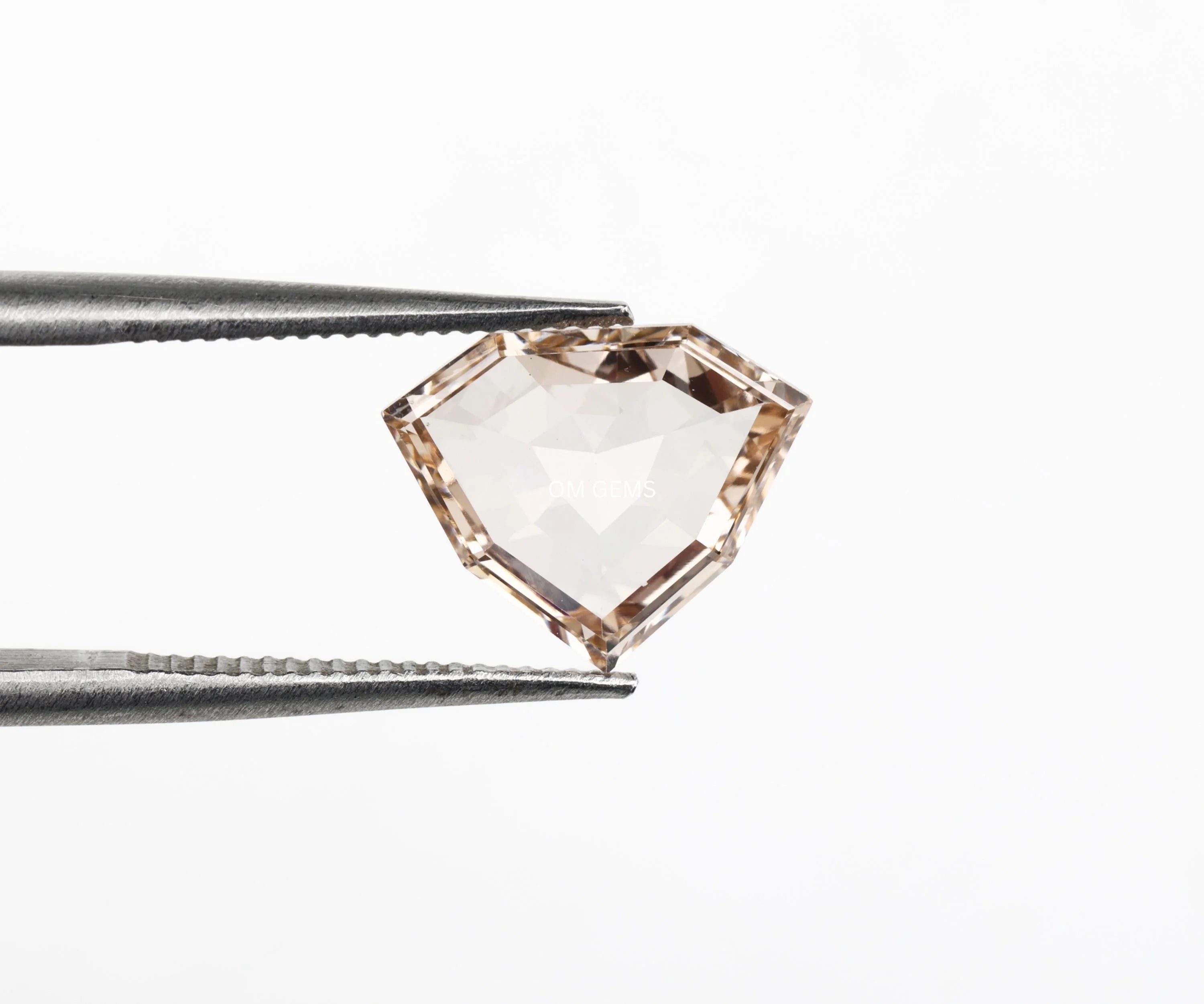 Champagne Shield Cut Lab Loose Diamond