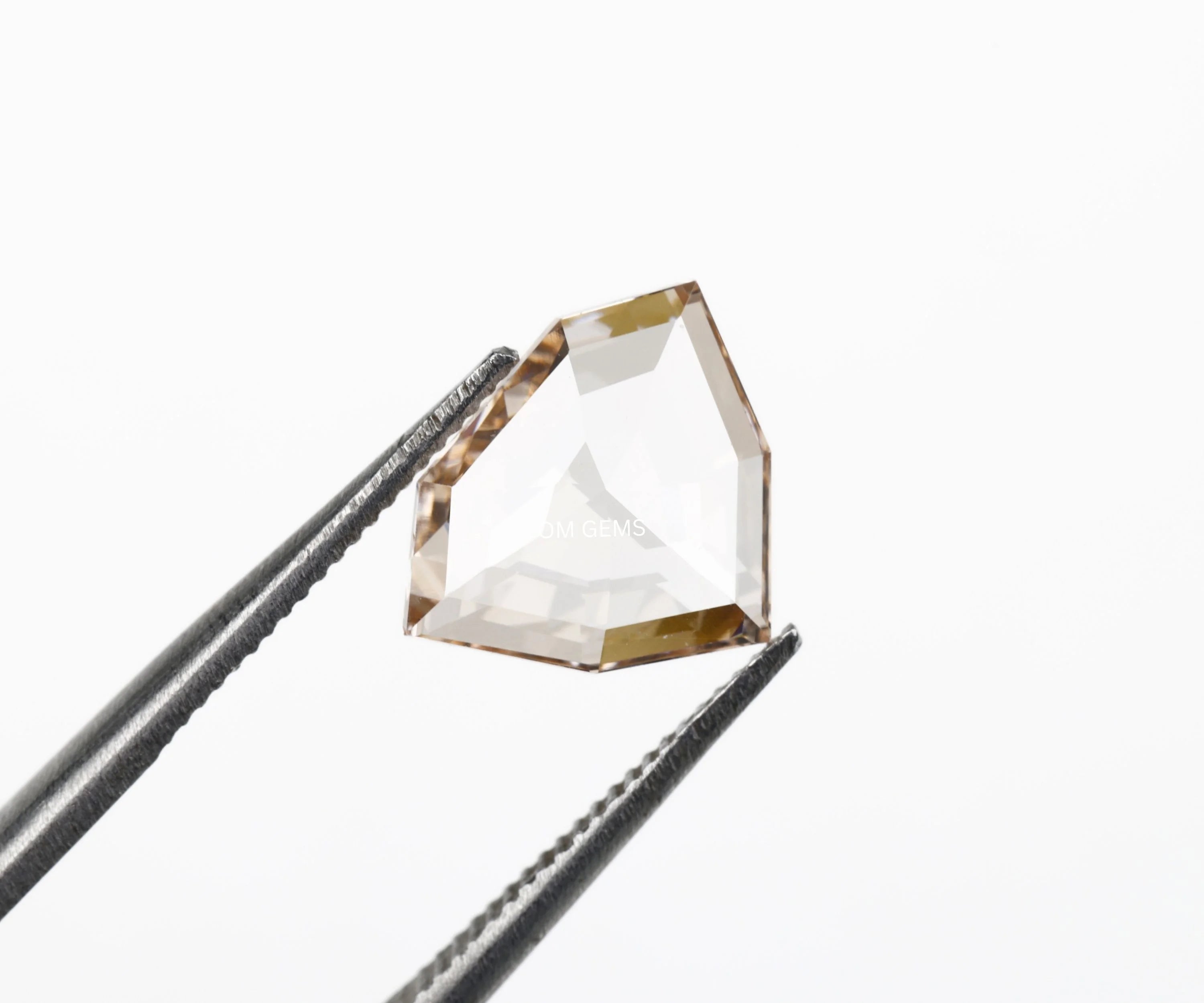 Champagne Shield Cut Lab Loose Diamond