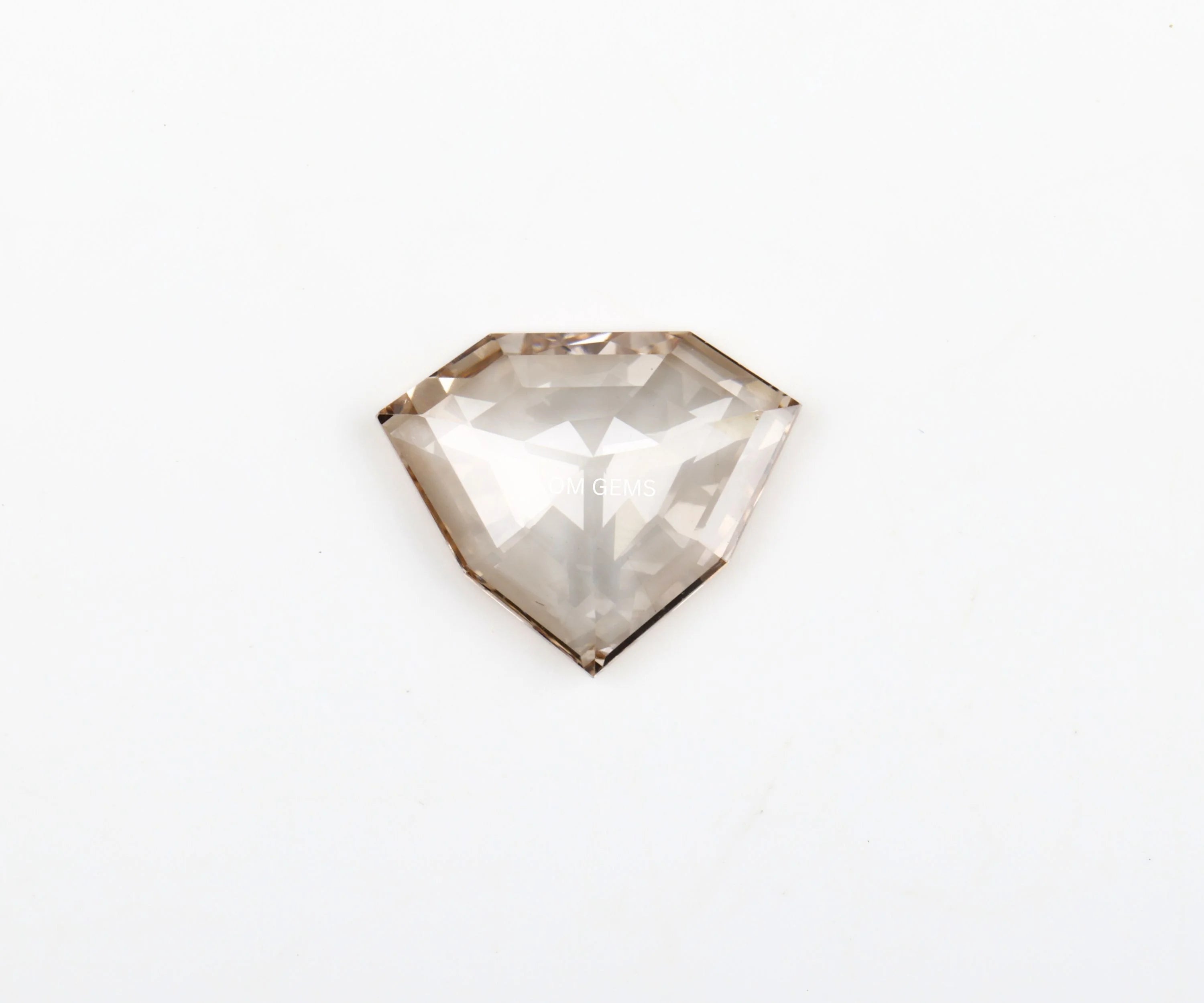 Champagne Shield Cut Lab Loose Diamond