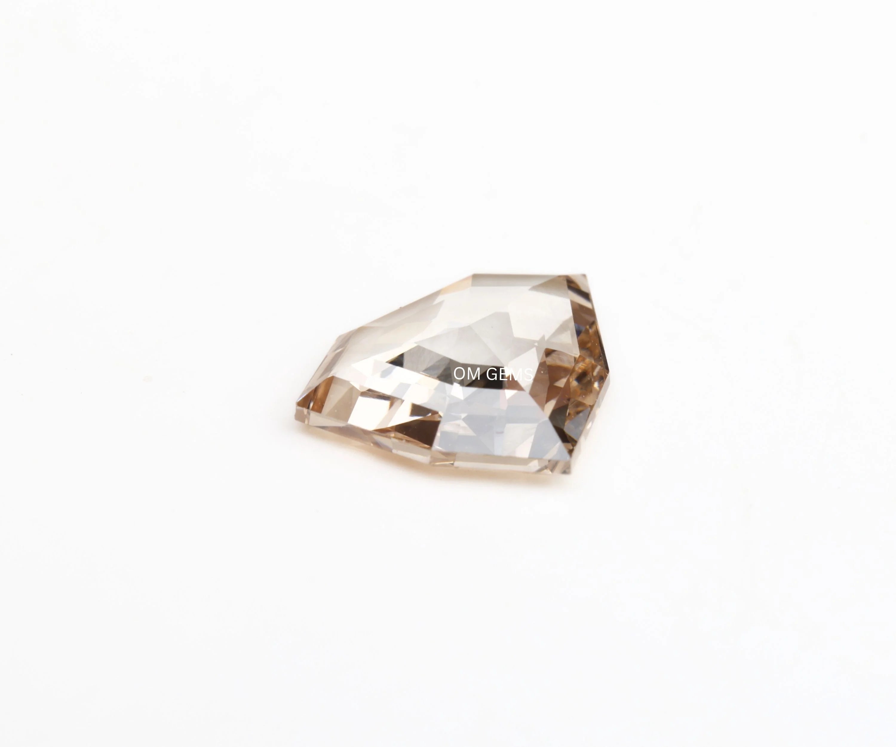 Champagne Shield Cut Lab Loose Diamond