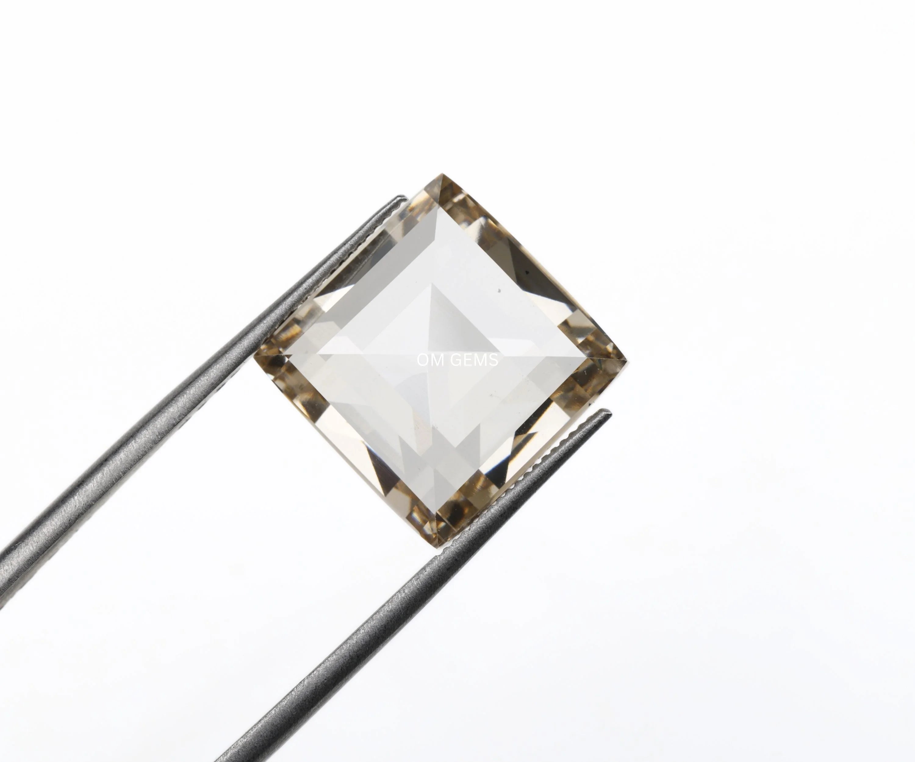 Champagne Square Princess Cut Lab Diamond