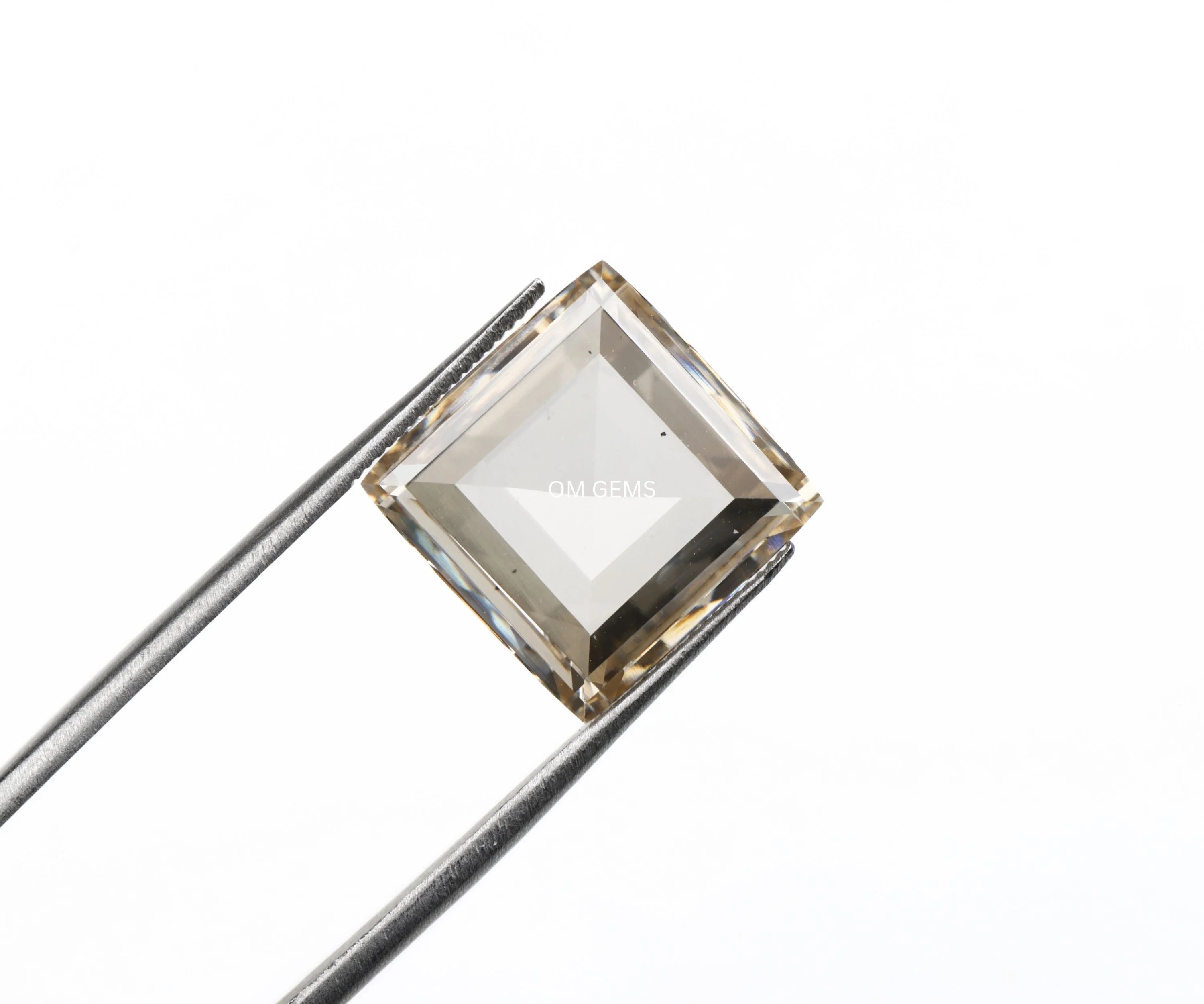 Champagne Square Princess Cut Lab Diamond