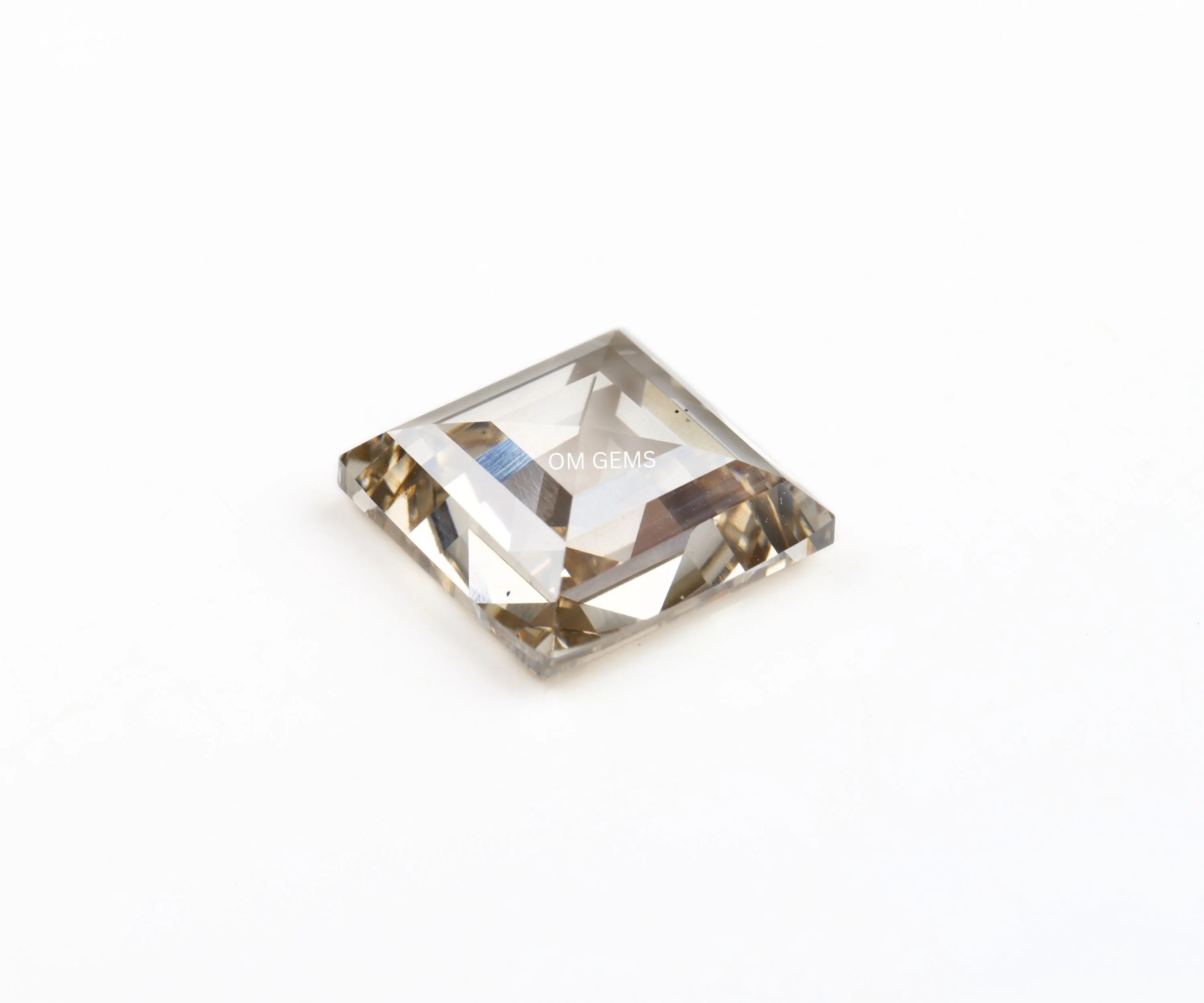 Champagne Square Princess Cut Lab Diamond