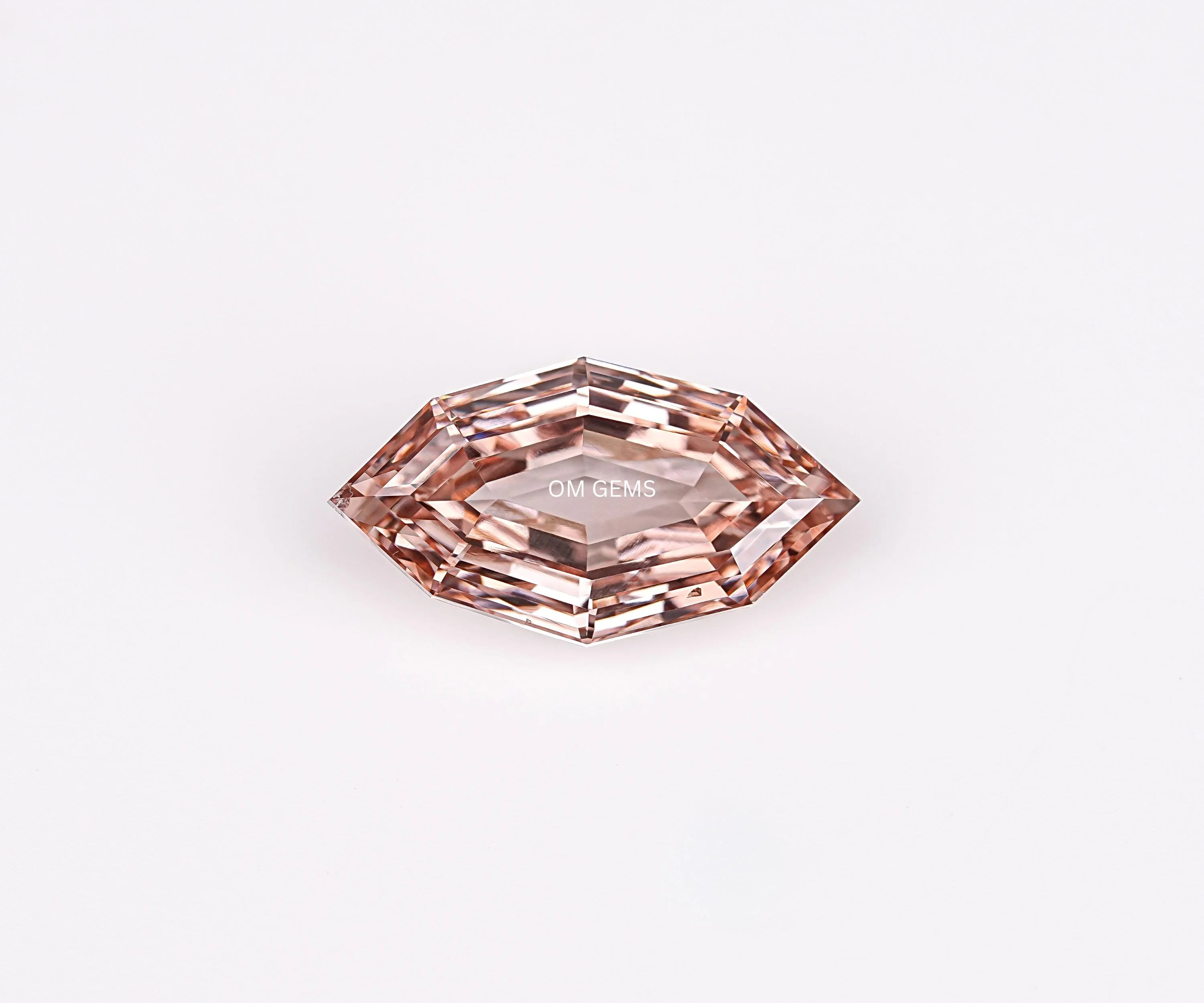 Champagne Step Cut Marquise Lab Loose Diamond