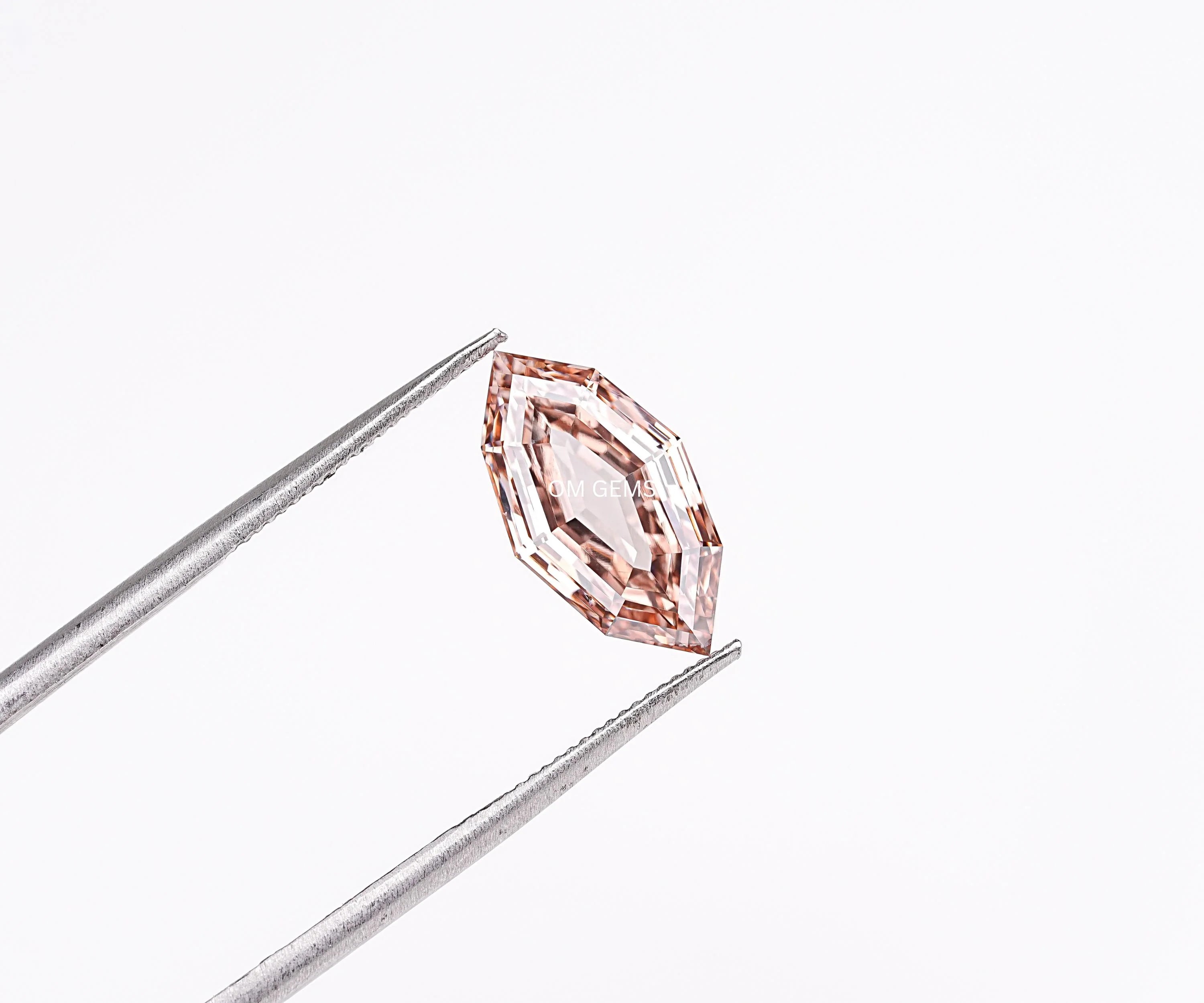 Champagne Step Cut Marquise Lab Loose Diamond