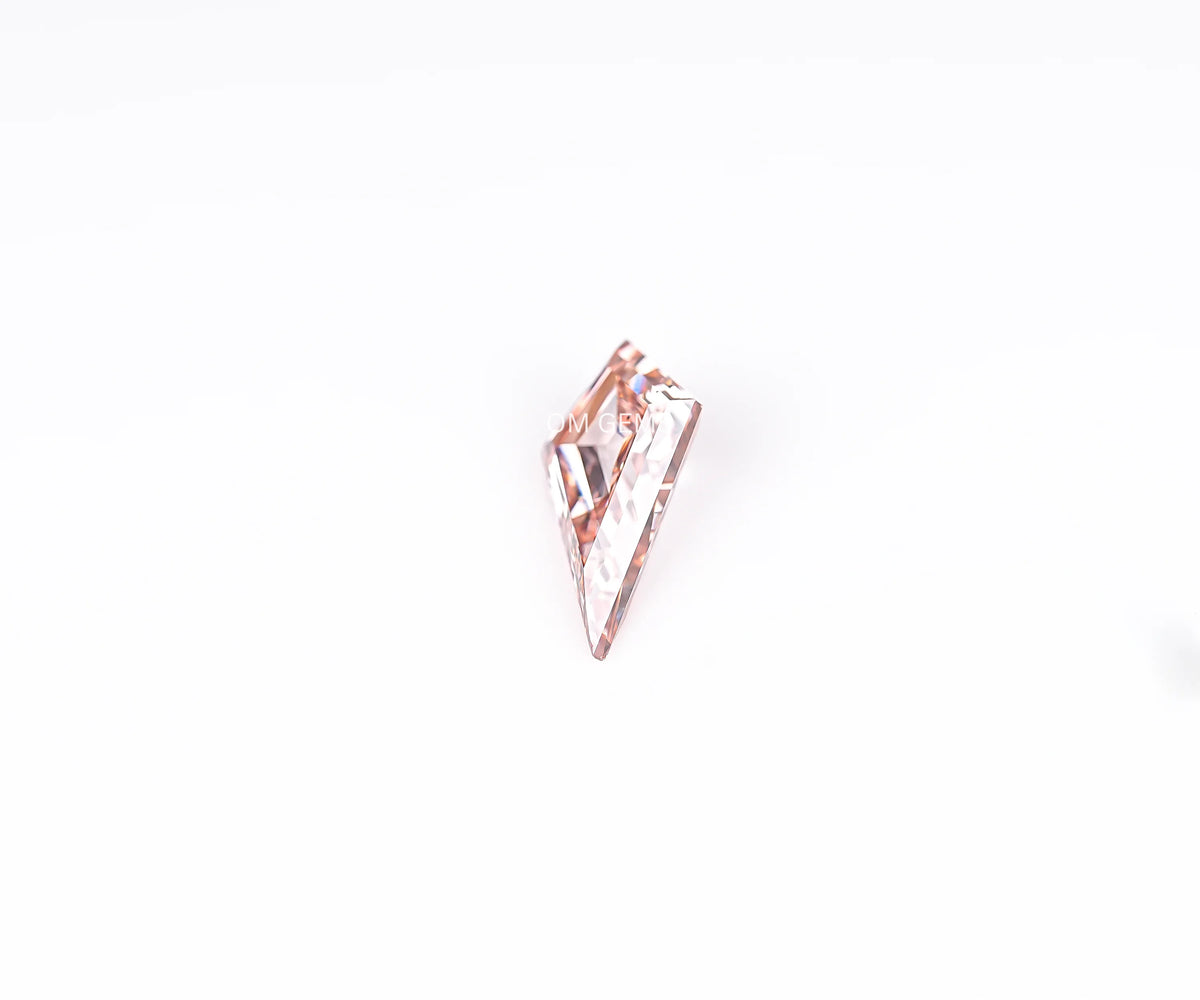 1.18 Carat Fancy Champagne Color Kite Brilliant Cut Lab Grown Diamond
