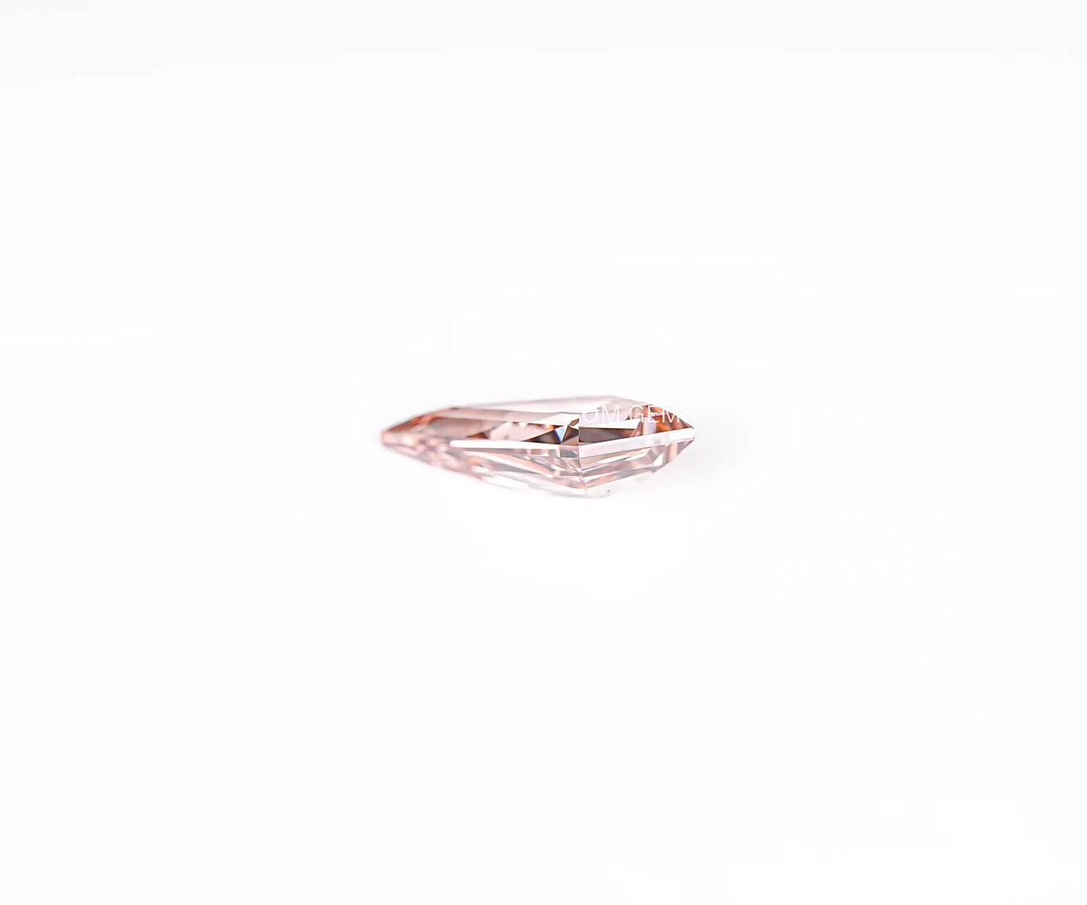 1.18 Carat Fancy Champagne Color Kite Brilliant Cut Lab Grown Diamond
