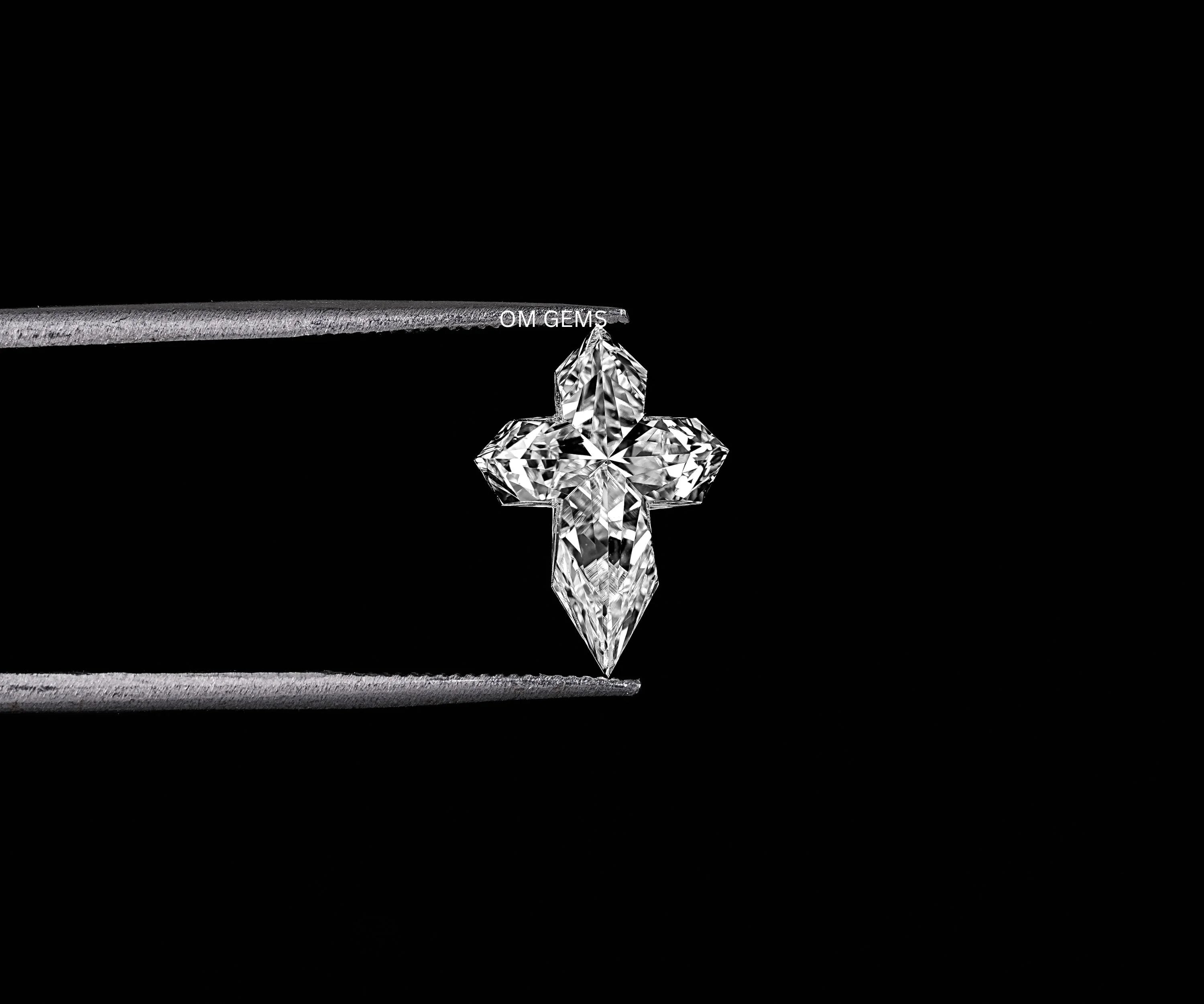 Christ Cross Lab Grown Loose Diamond