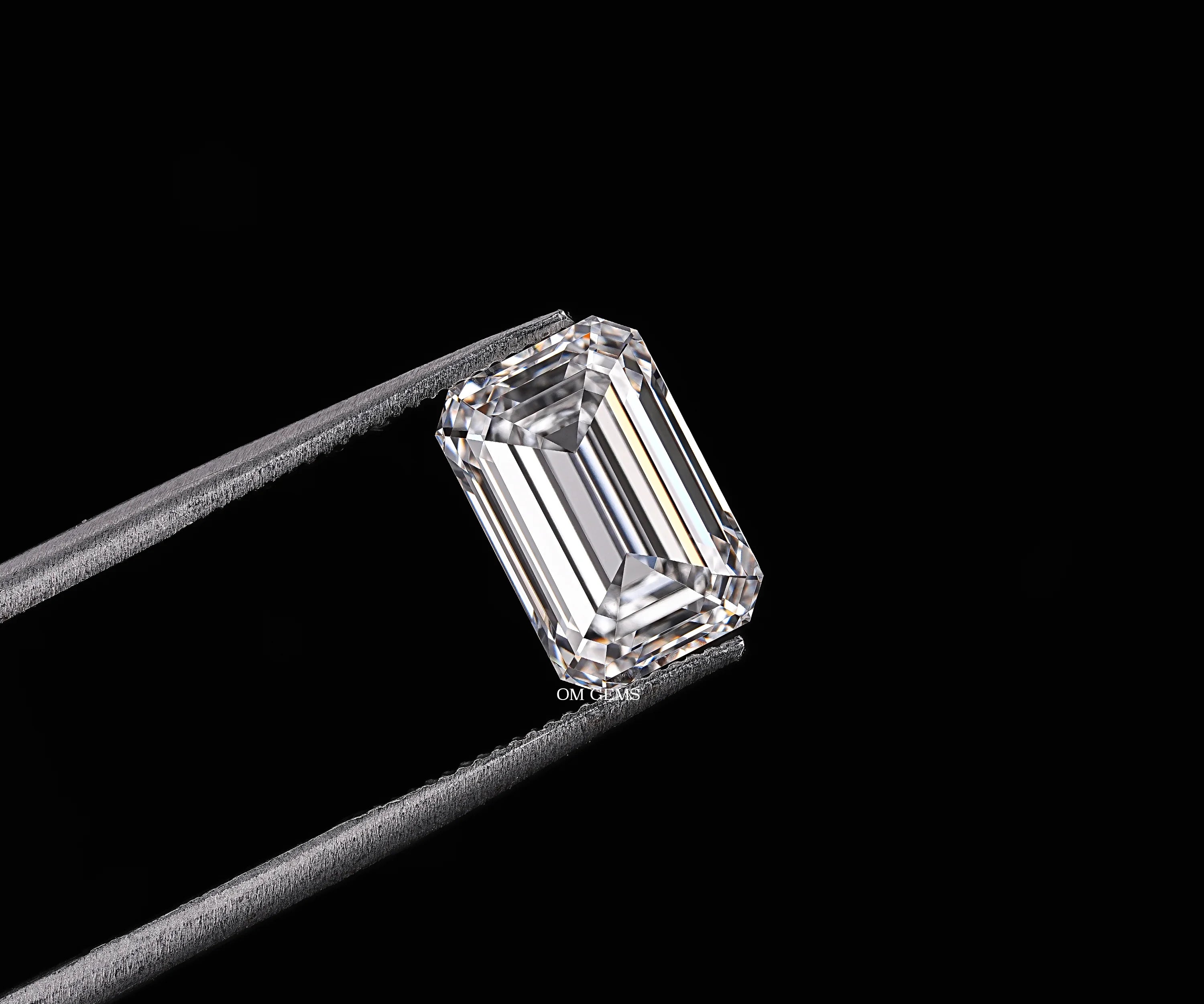Emerald Shaped Lab Grown Loose Diamond