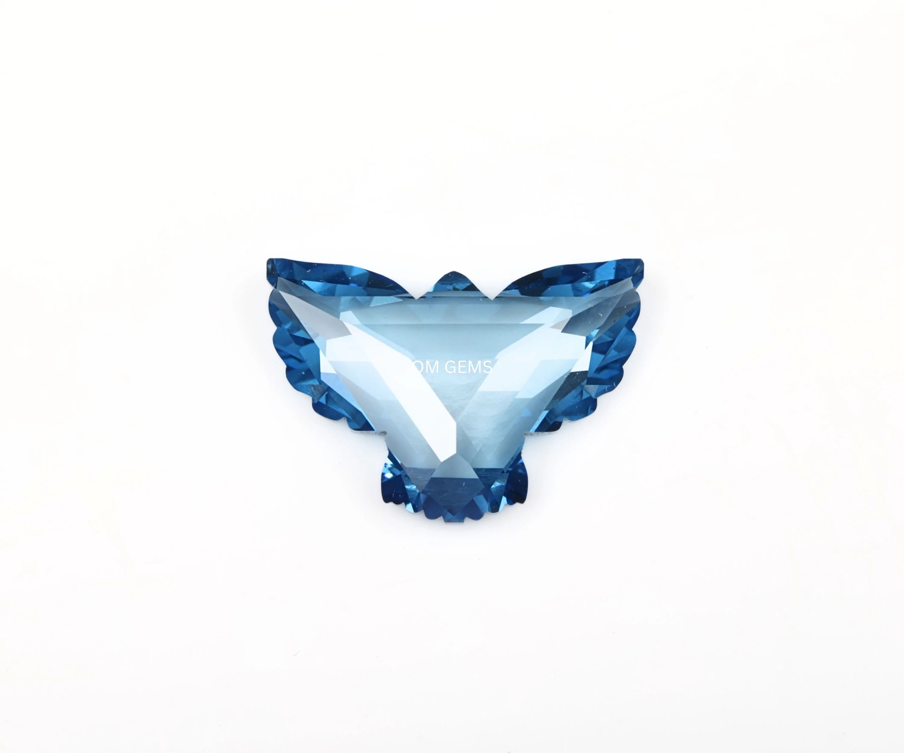 Eagle Shape Blue Colored Lab Diamond