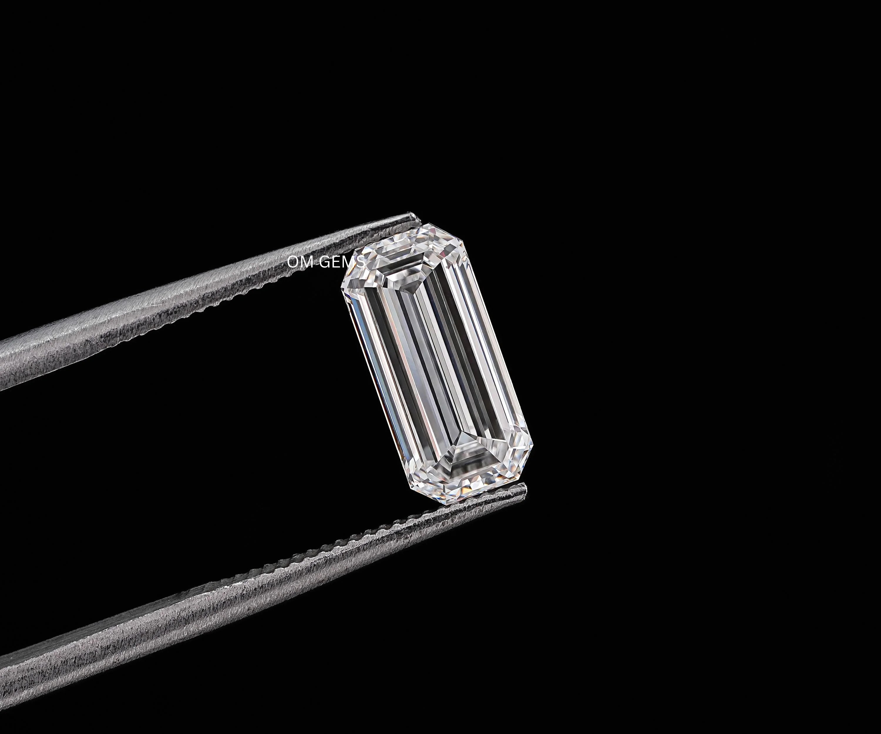 Elongated Emerald Cut Lab Diamond