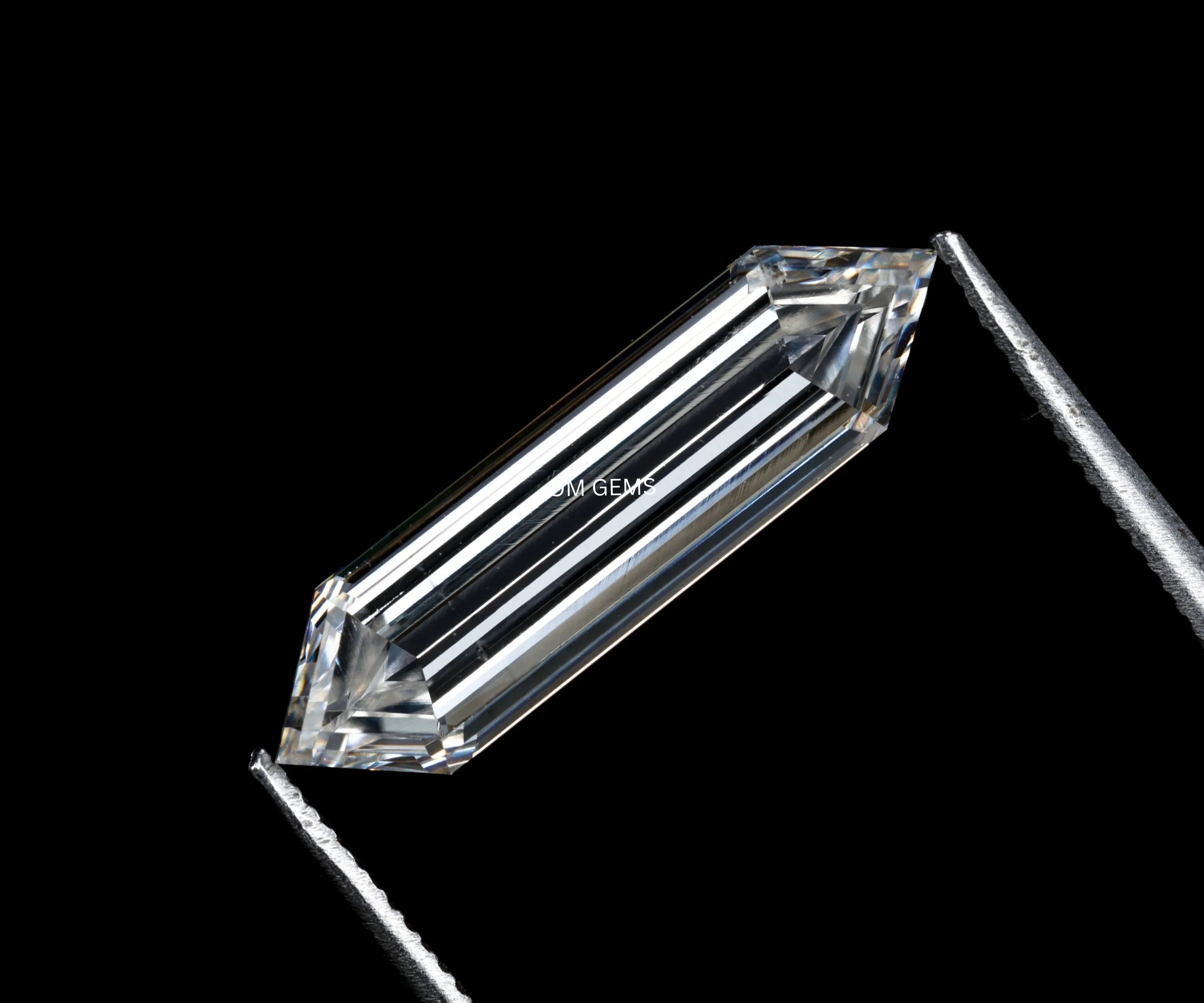 Elongated Hexagon Cut Lab Grown Diamond