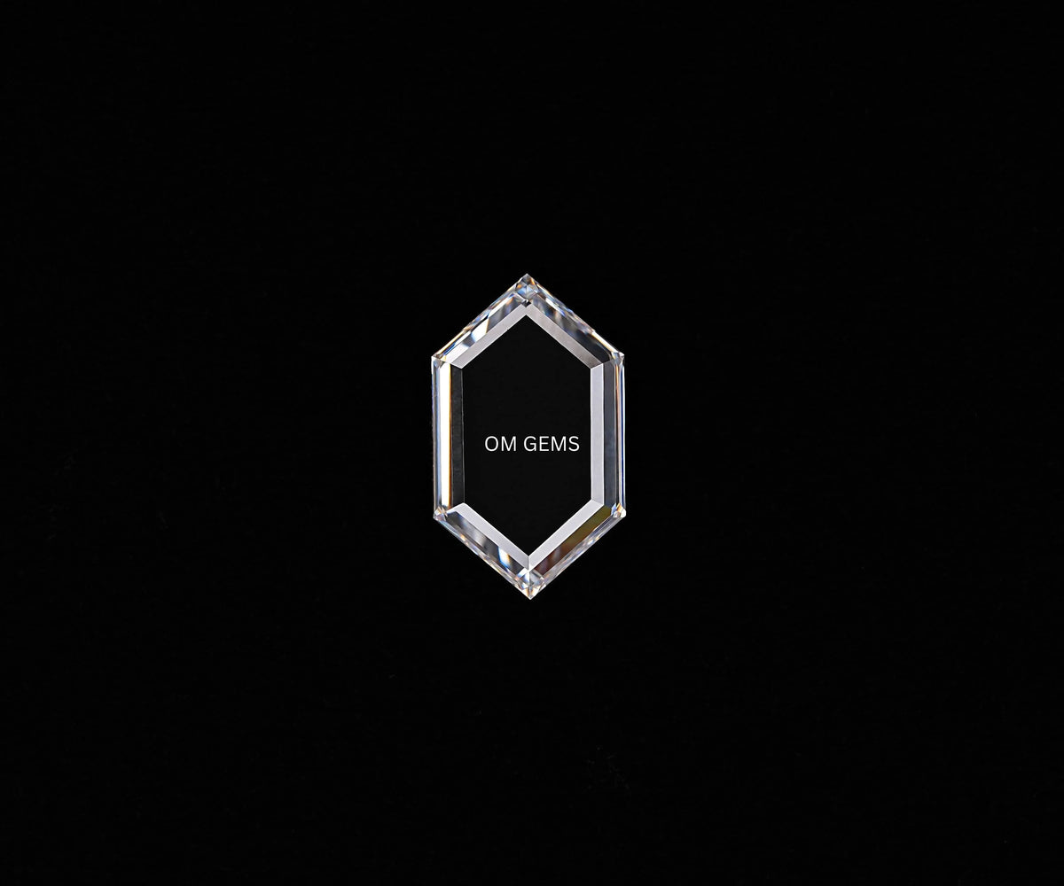 Elongated Hexagon Portrait Cut Lab Created Diamond