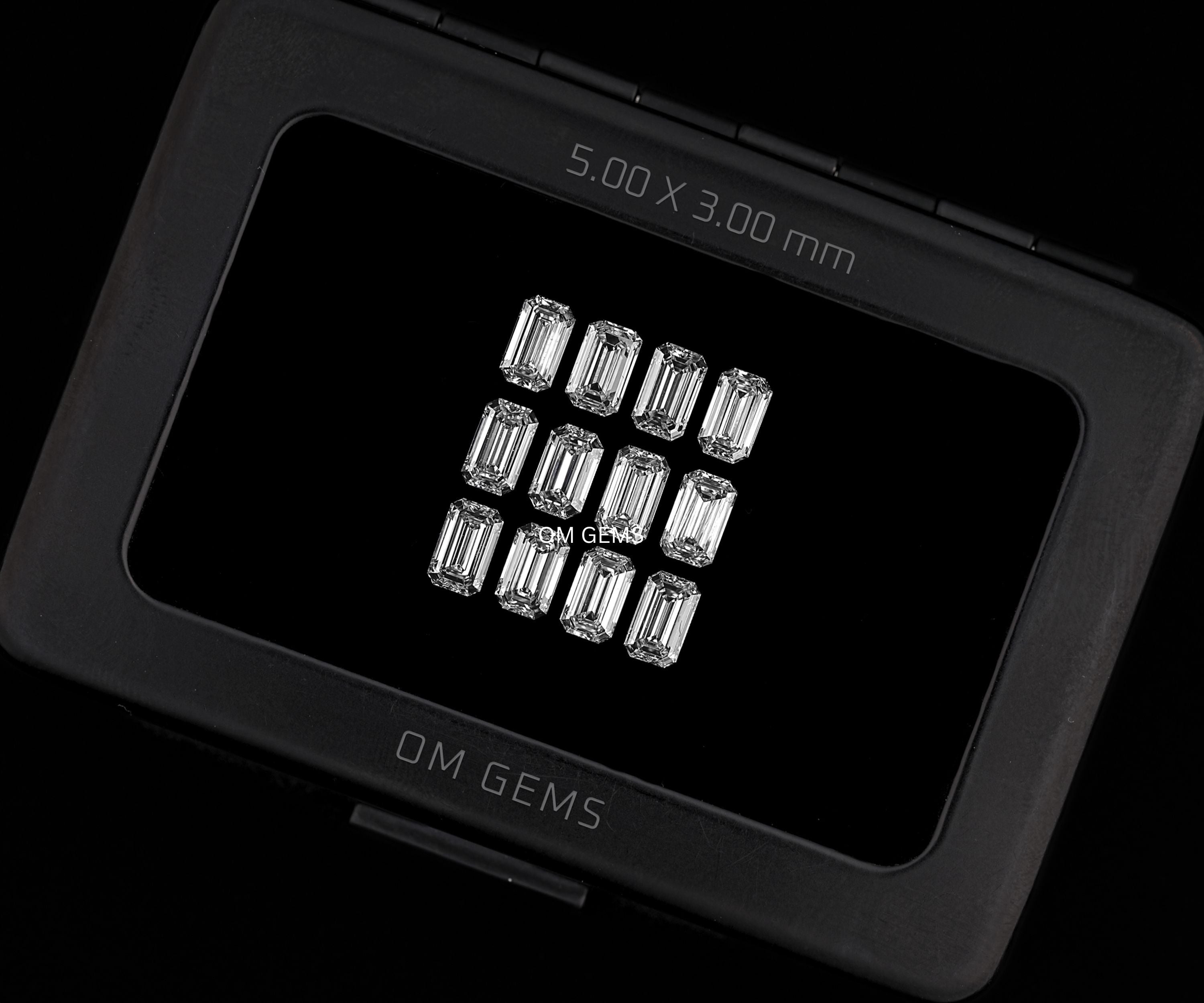 5.0 x 3.0 MM Emerald Cut Lab Grown Melee Diamond