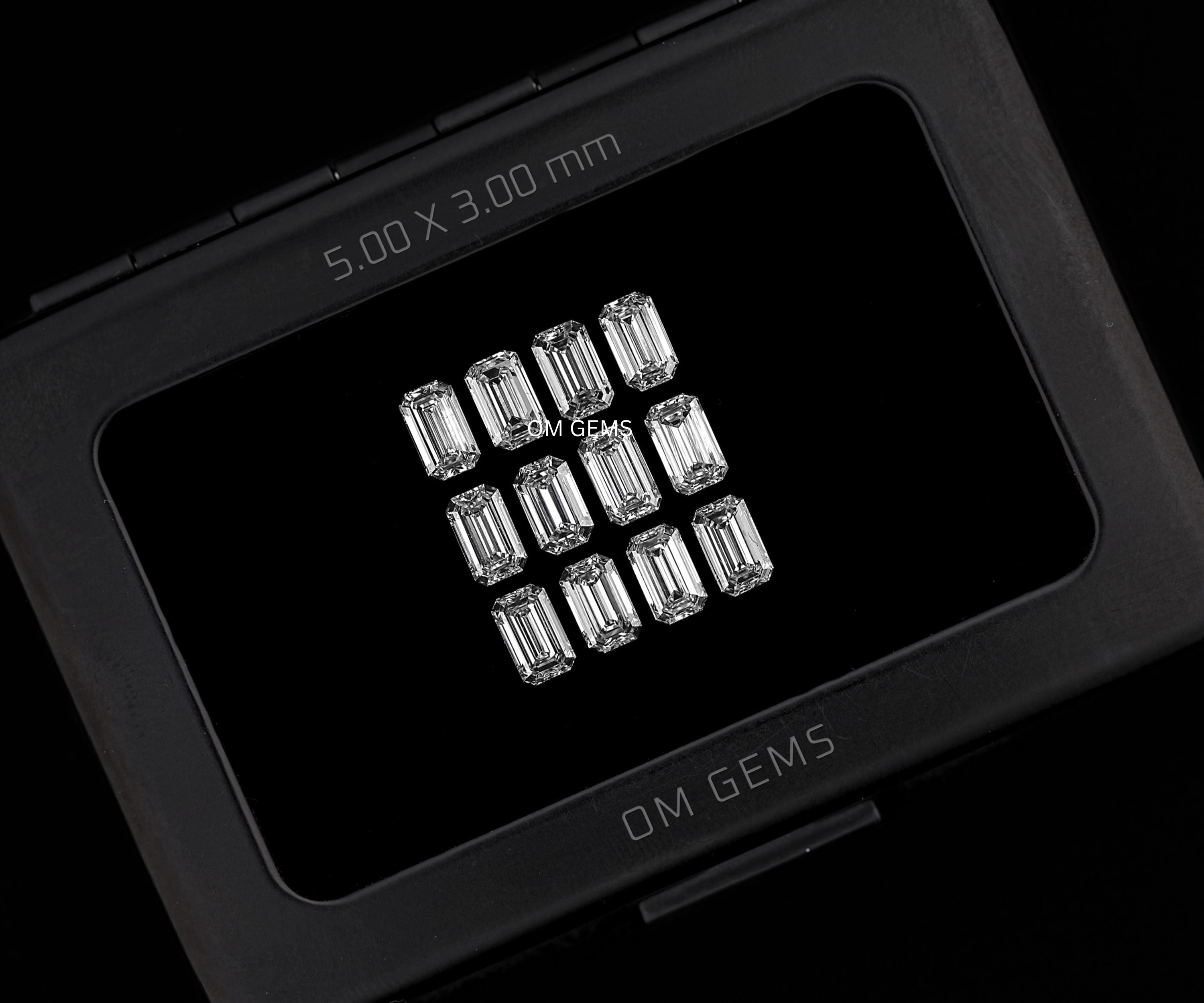 5.0 x 3.0 MM Emerald Cut Lab Grown Melee Diamond