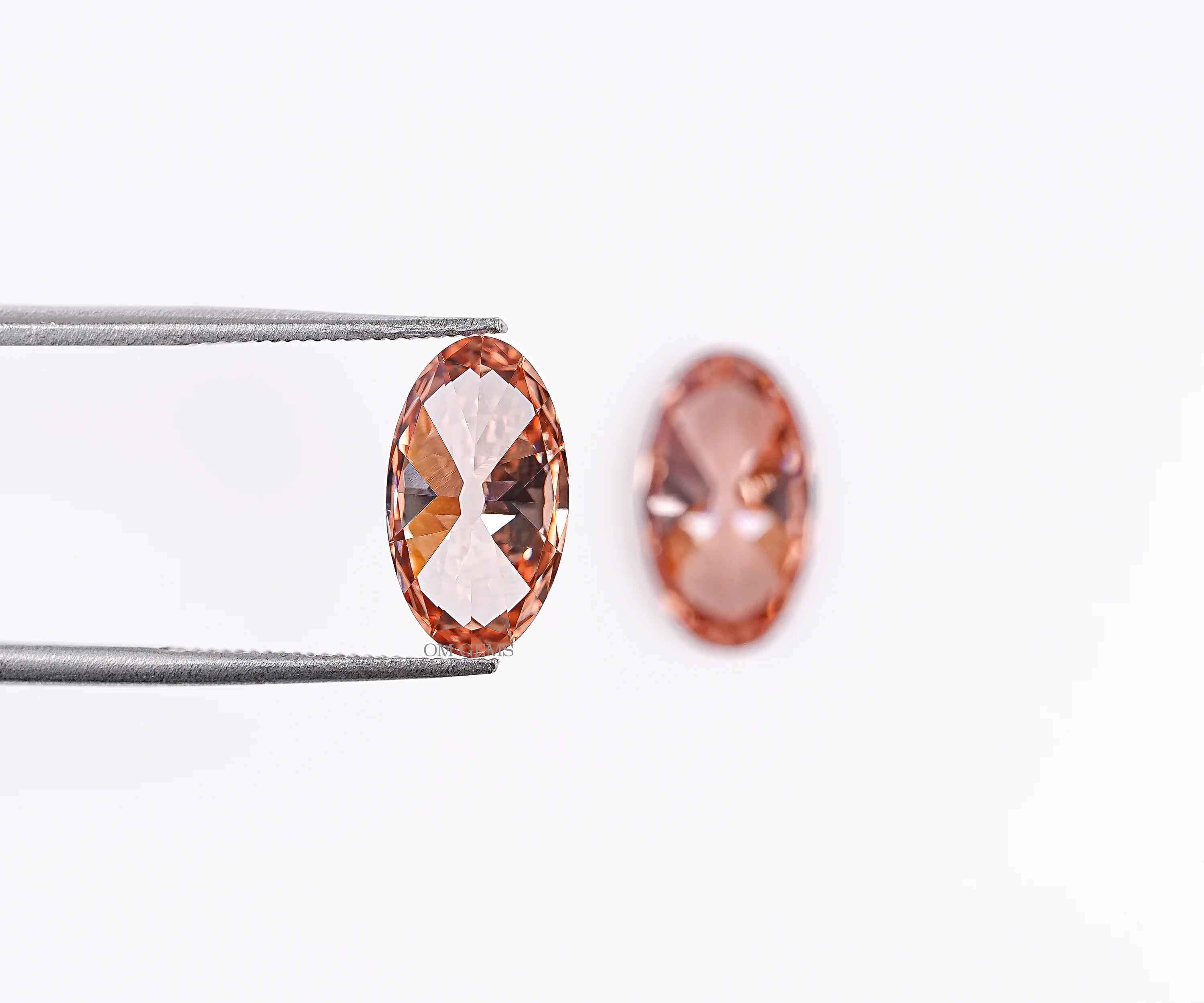 Fancy Champagne Oval Lab Loose Diamond Matching Pair