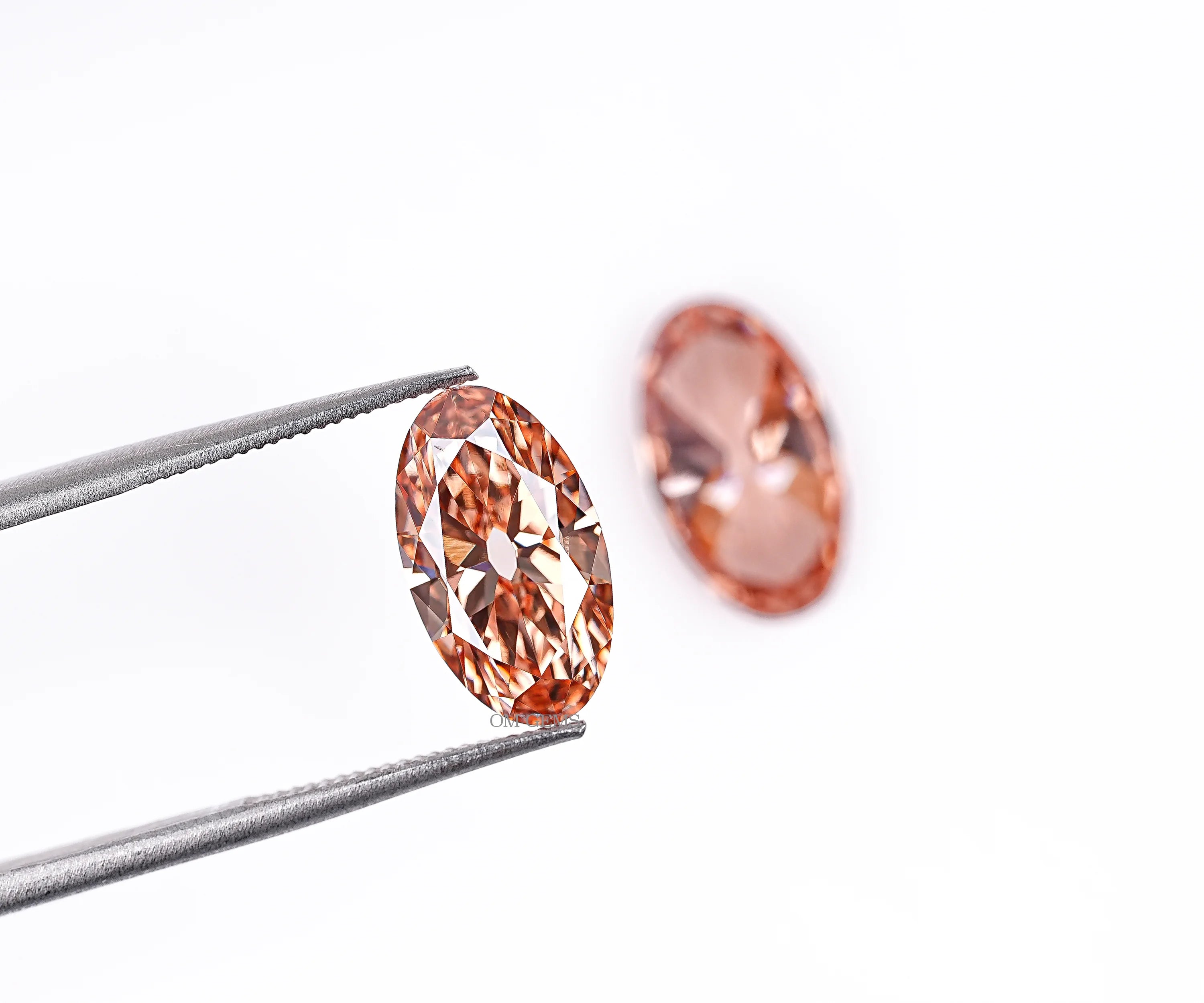 Fancy Champagne Oval Lab Loose Diamond Matching Pair