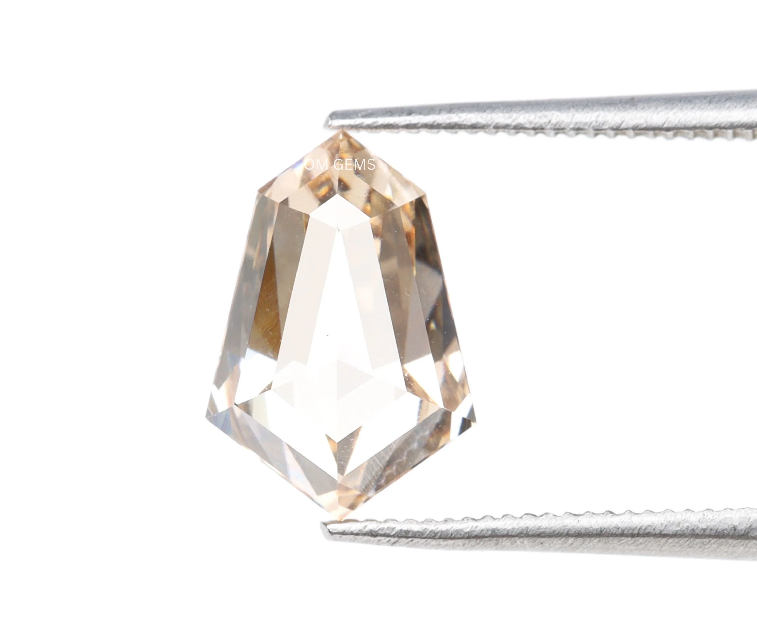 Fancy Champagne Shield Cut Lab Grown Loose Diamond