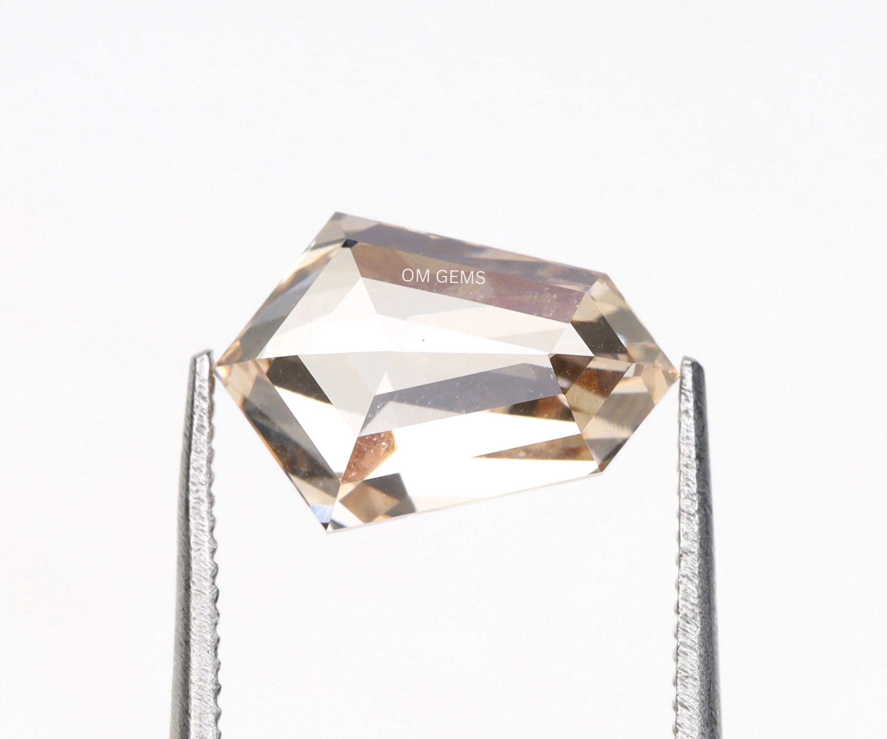 Fancy Champagne Shield Cut Lab Grown Loose Diamond