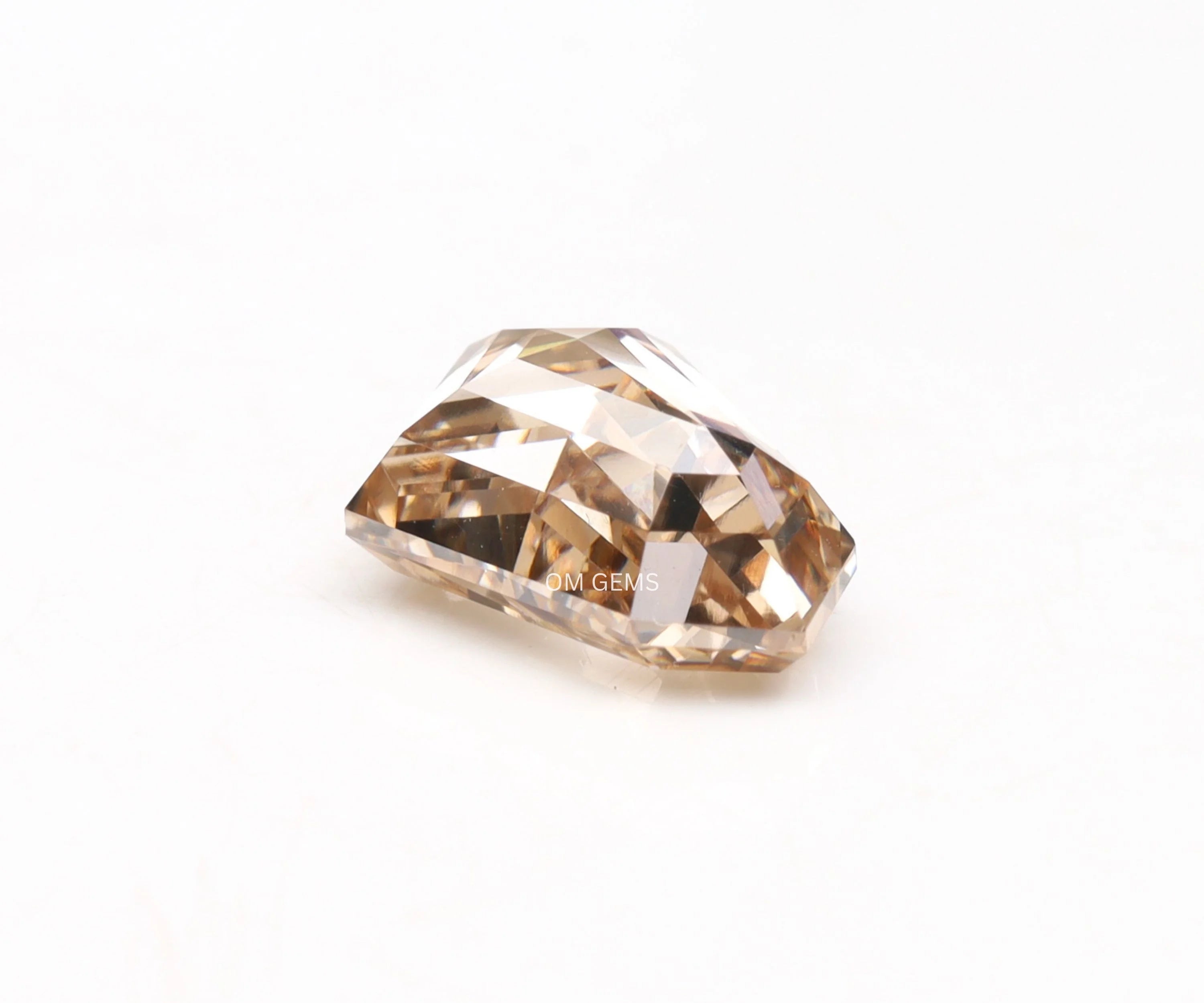 Fancy Champagne Shield Cut Lab Grown Loose Diamond