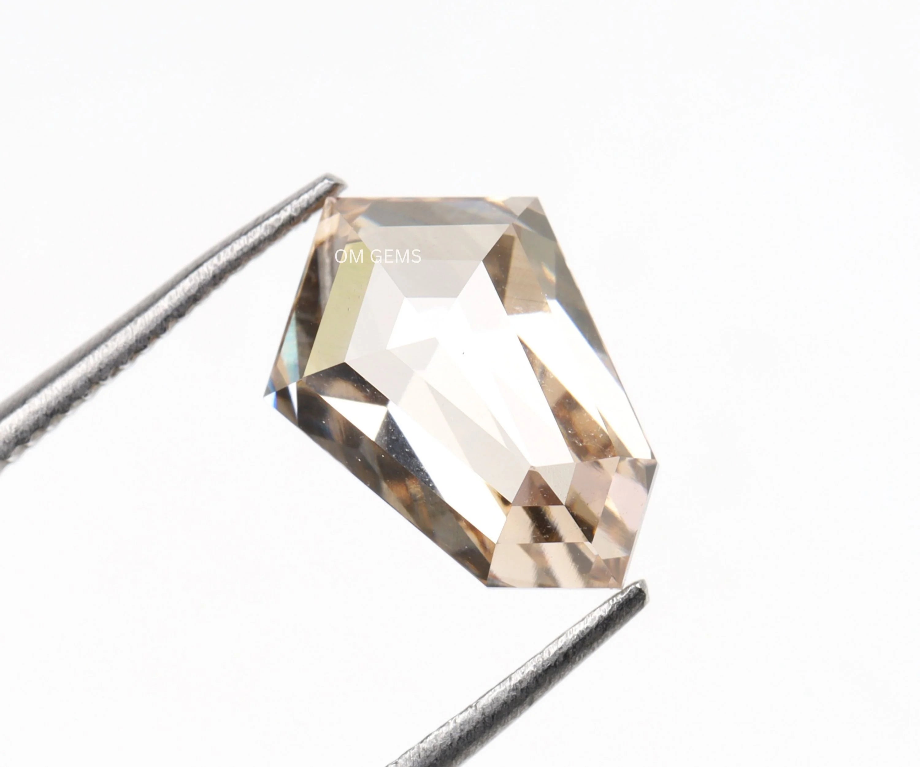 Fancy Champagne Shield Cut Lab Grown Loose Diamond