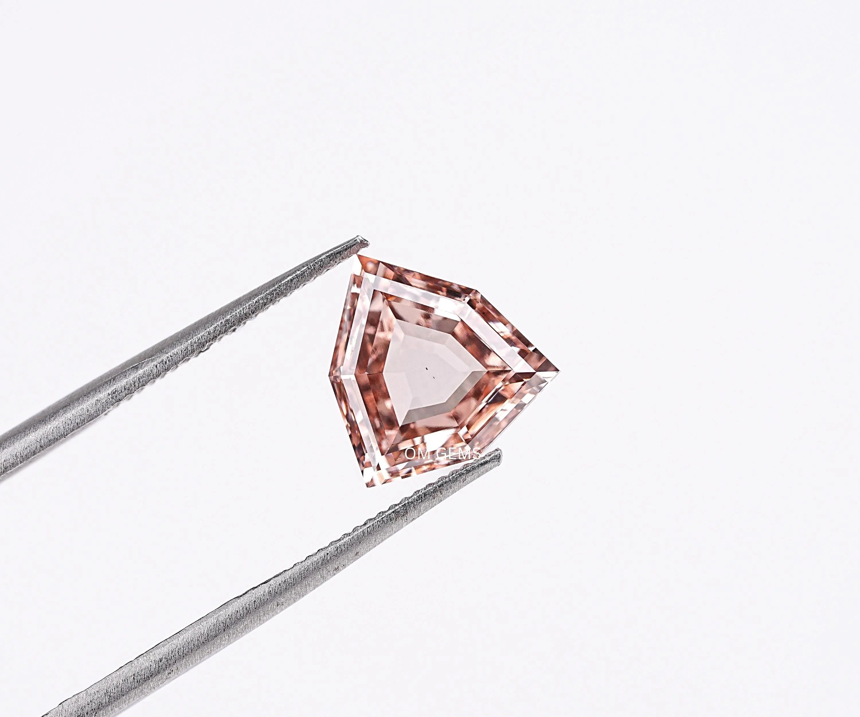 Fancy Champagne Trillion Cut Lab Diamond