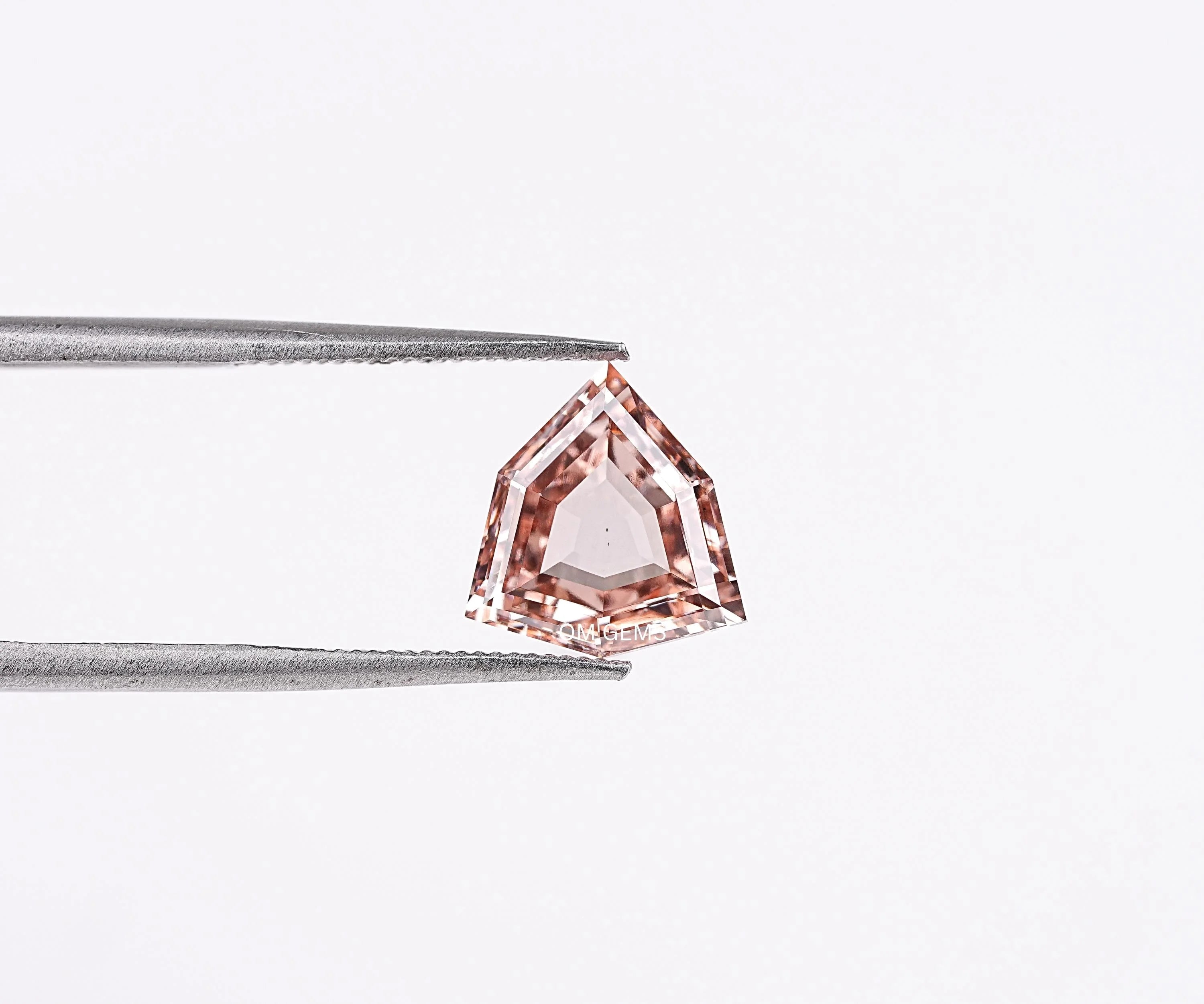 Fancy Champagne Trillion Cut Lab Diamond