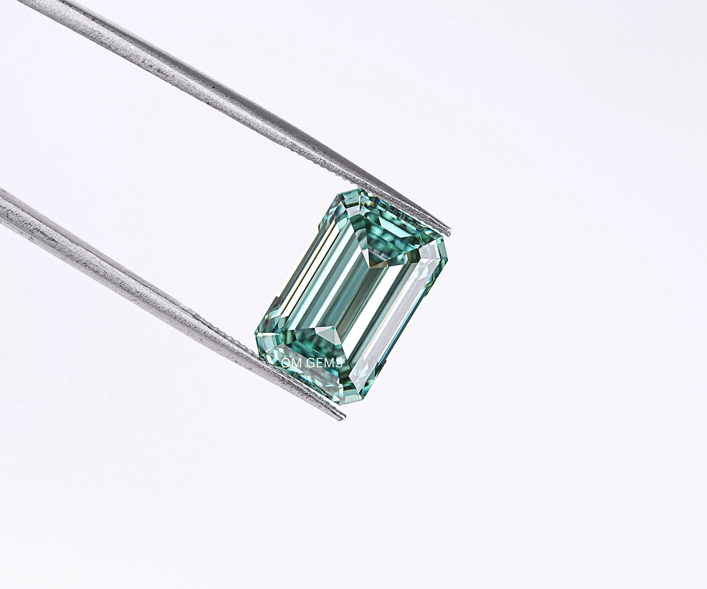 Fancy Green Emerald Cut Lab Grown Diamond