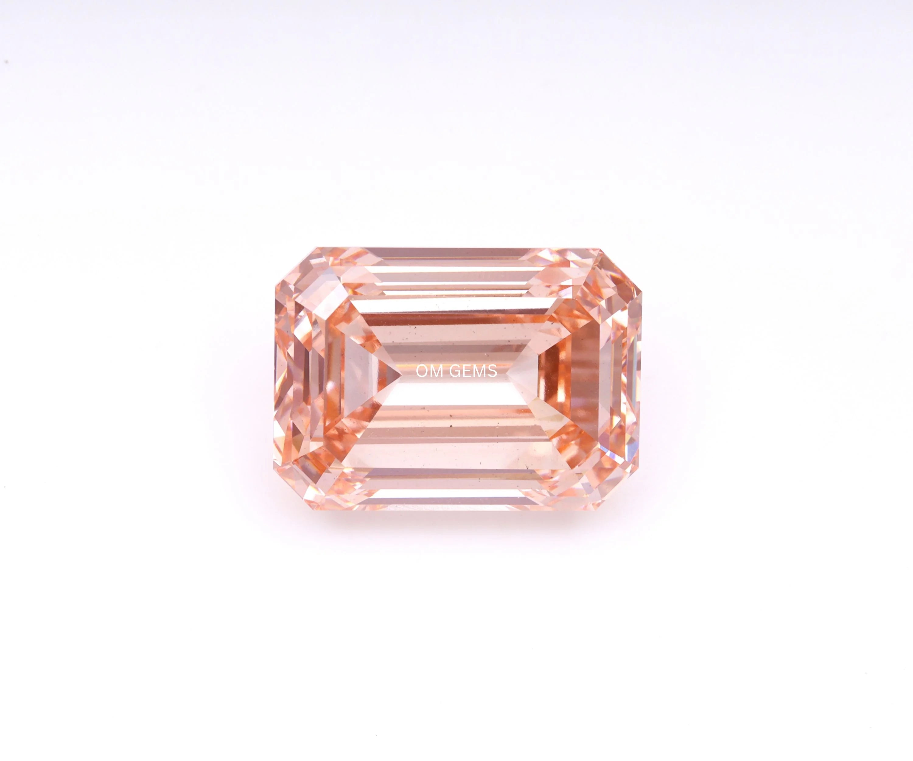 Fancy Pink Emerald Shape Lab Diamond