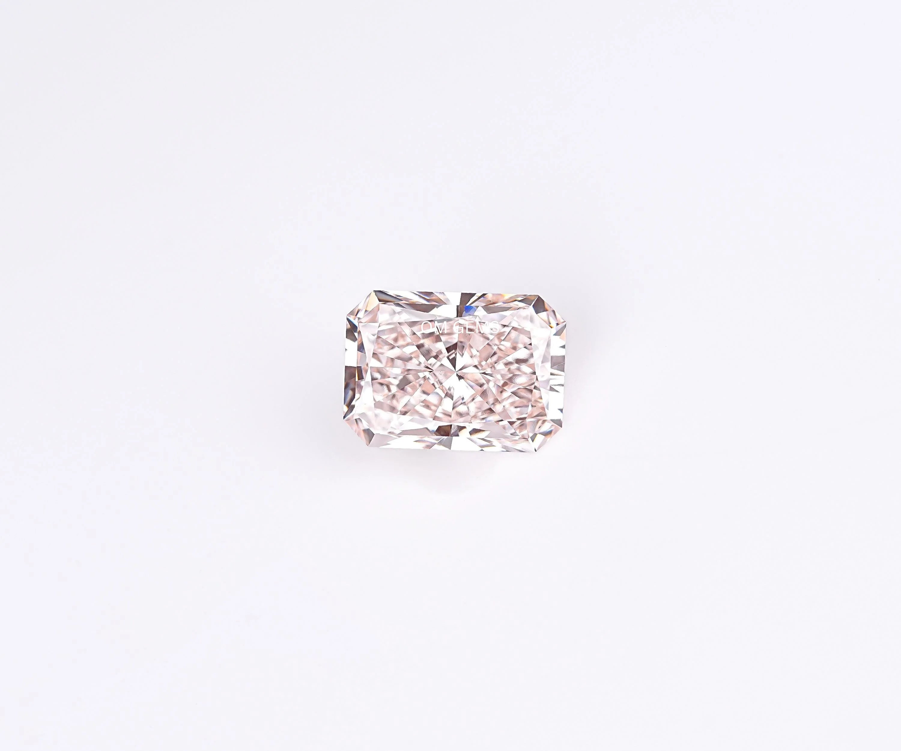 Fancy Pink Radiant Cut Lab Grown Diamond
