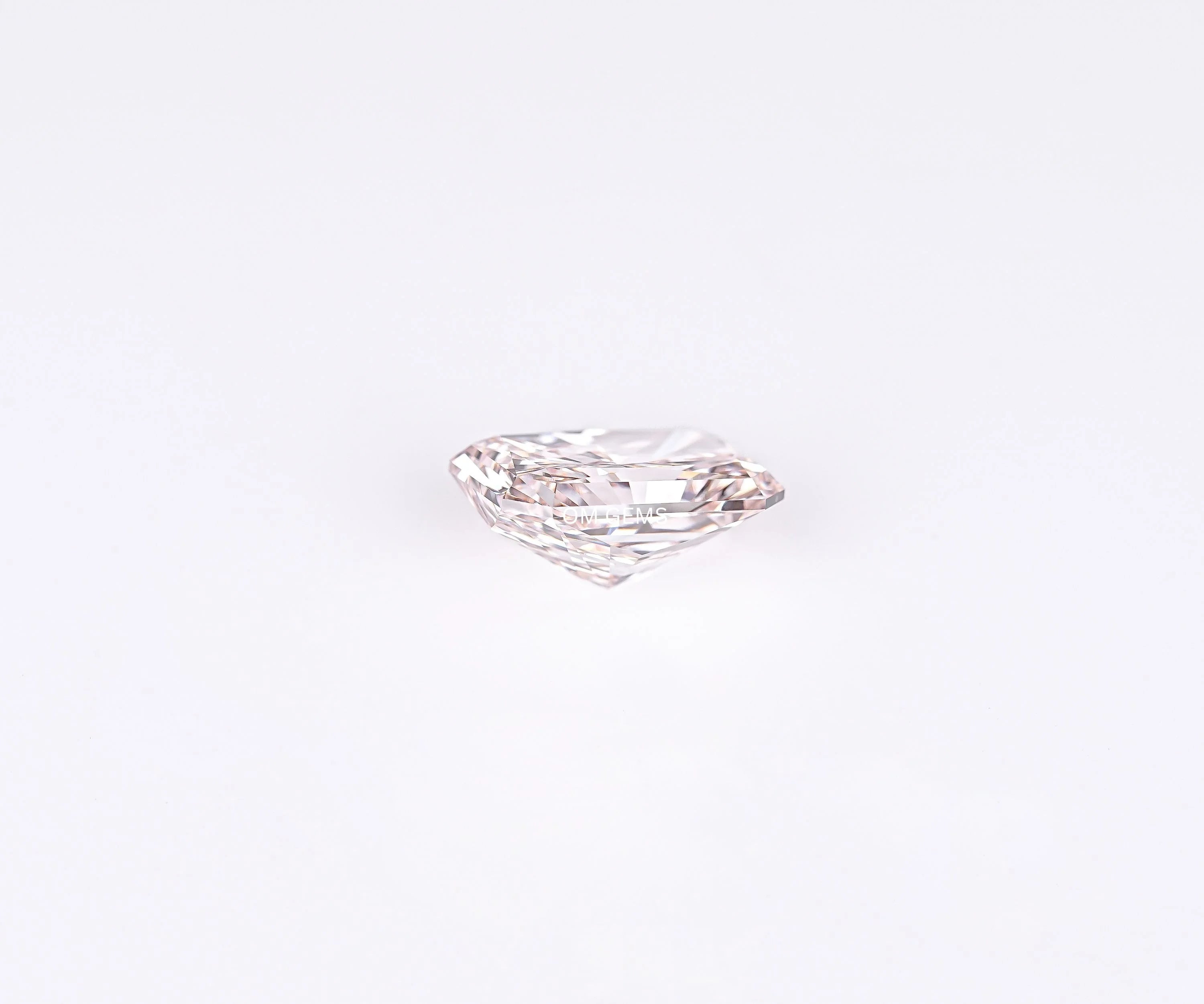 Fancy Pink Radiant Cut Lab Grown Diamond