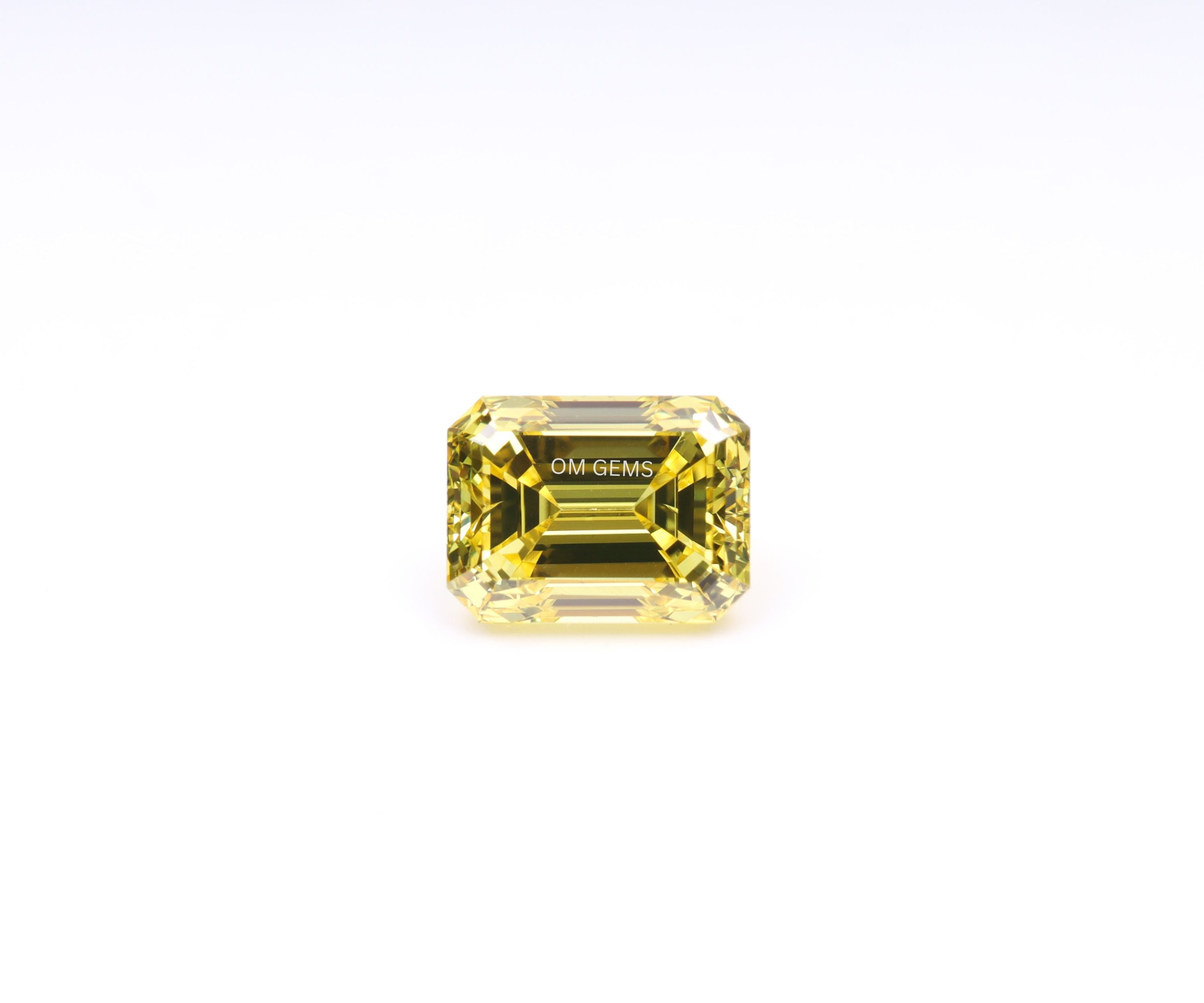 Fancy Vivid Yellow Emerald Lab Grown Loose Diamond
