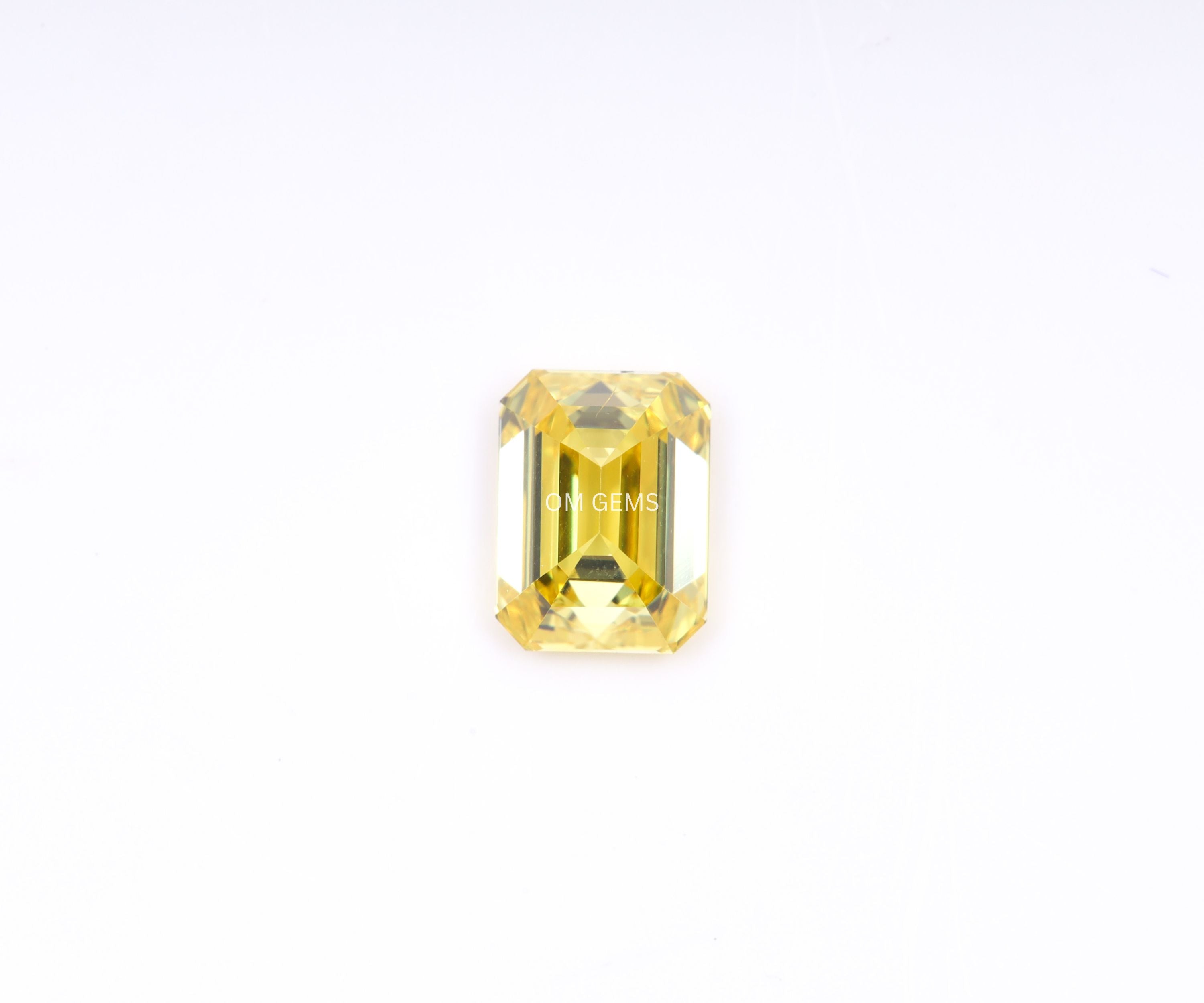 Fancy Vivid Yellow Emerald Lab Grown Loose Diamond
