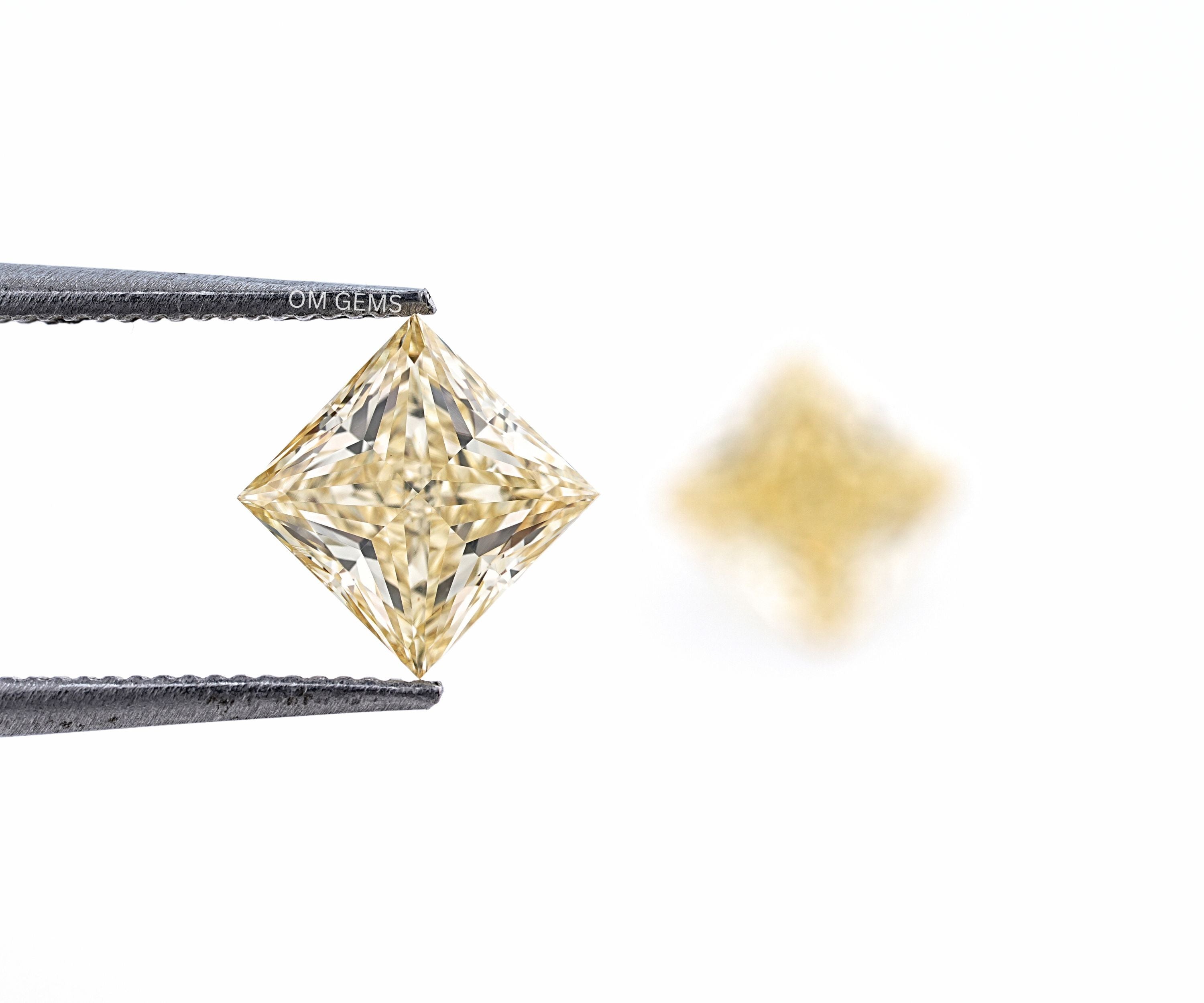 Fancy Yellow Princess Cut Loose Diamond
