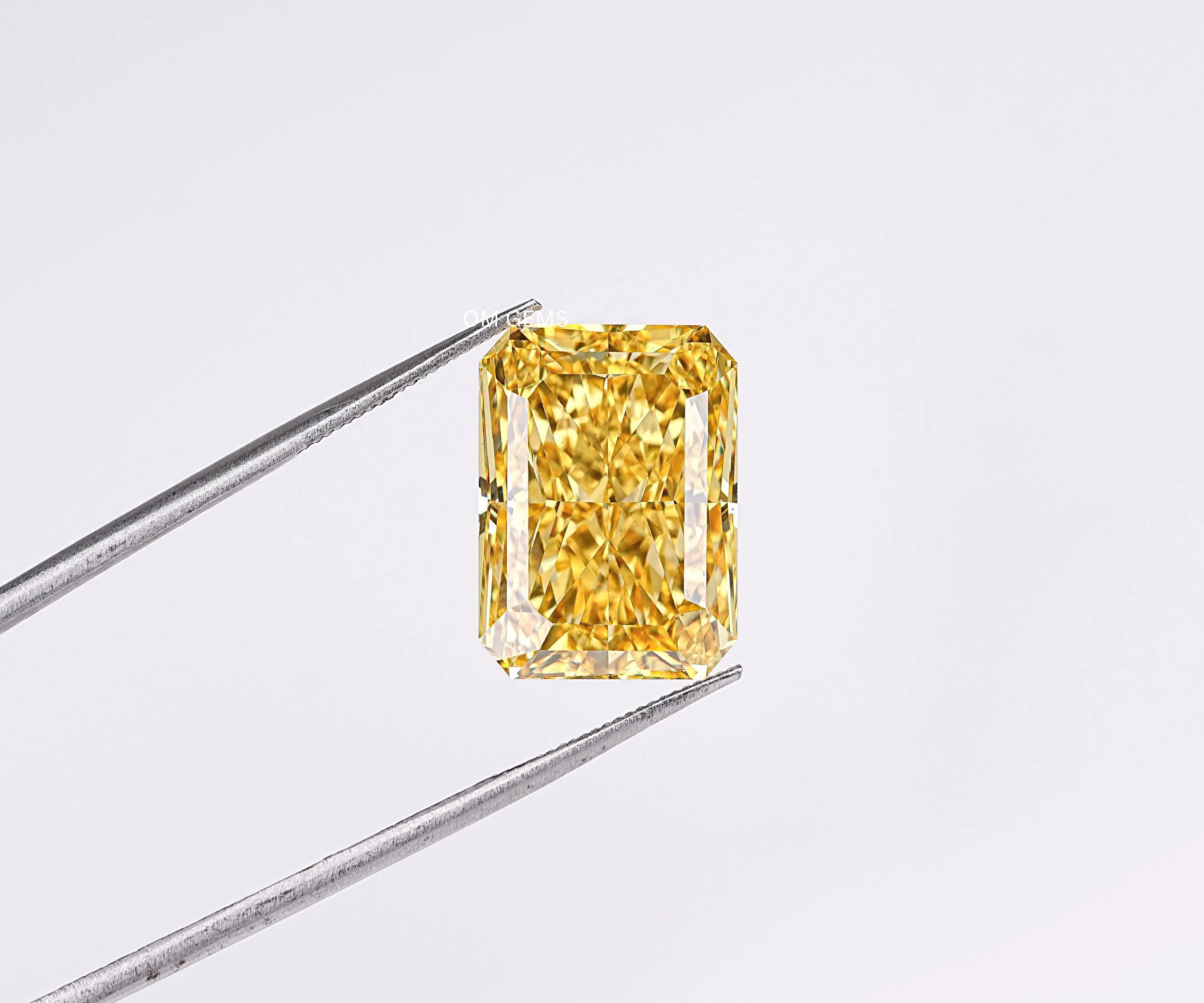 Fancy Yellow Radiant Shaped Lab Grown Diamond