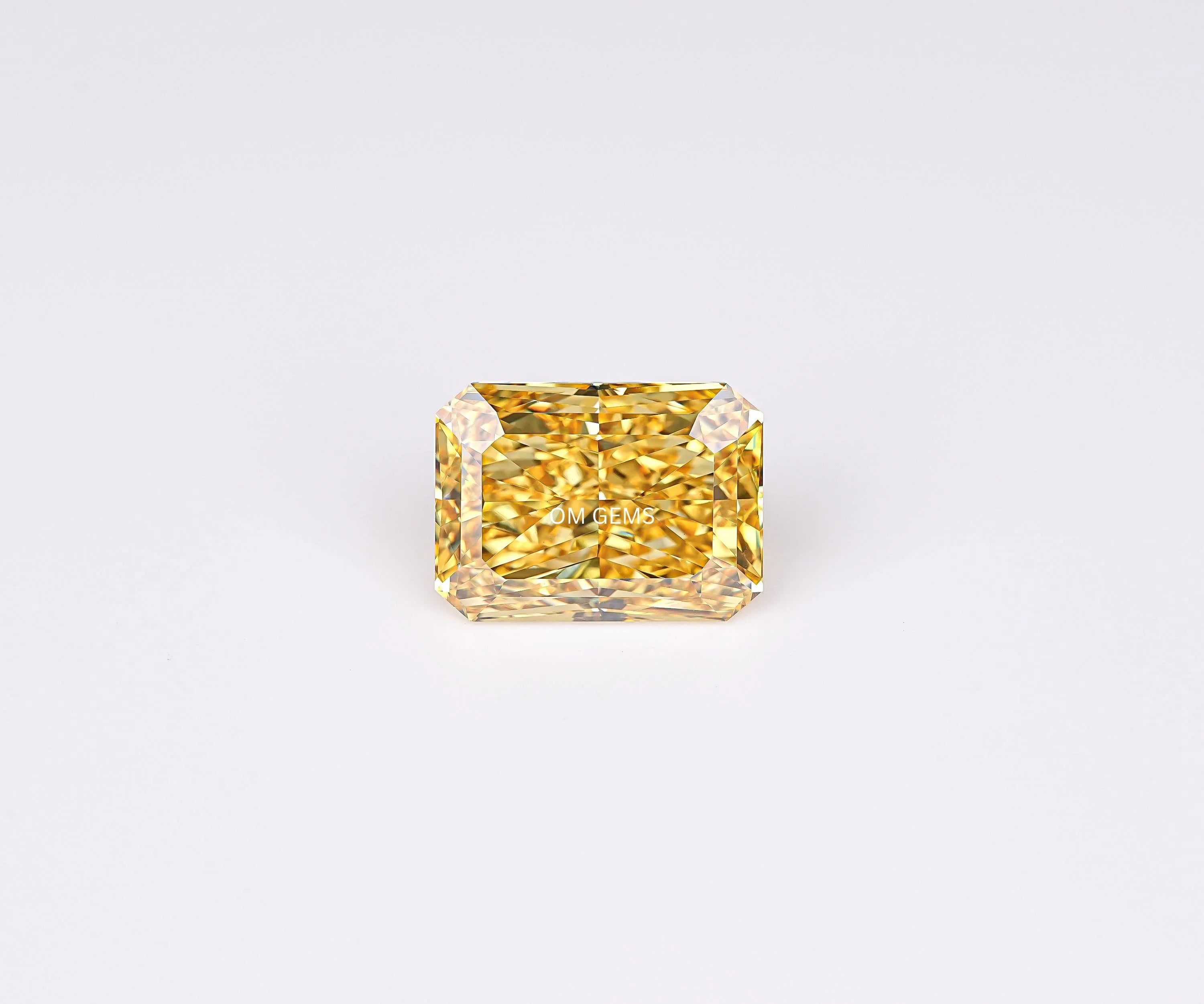 Fancy Yellow Radiant Shaped Lab Grown Diamond