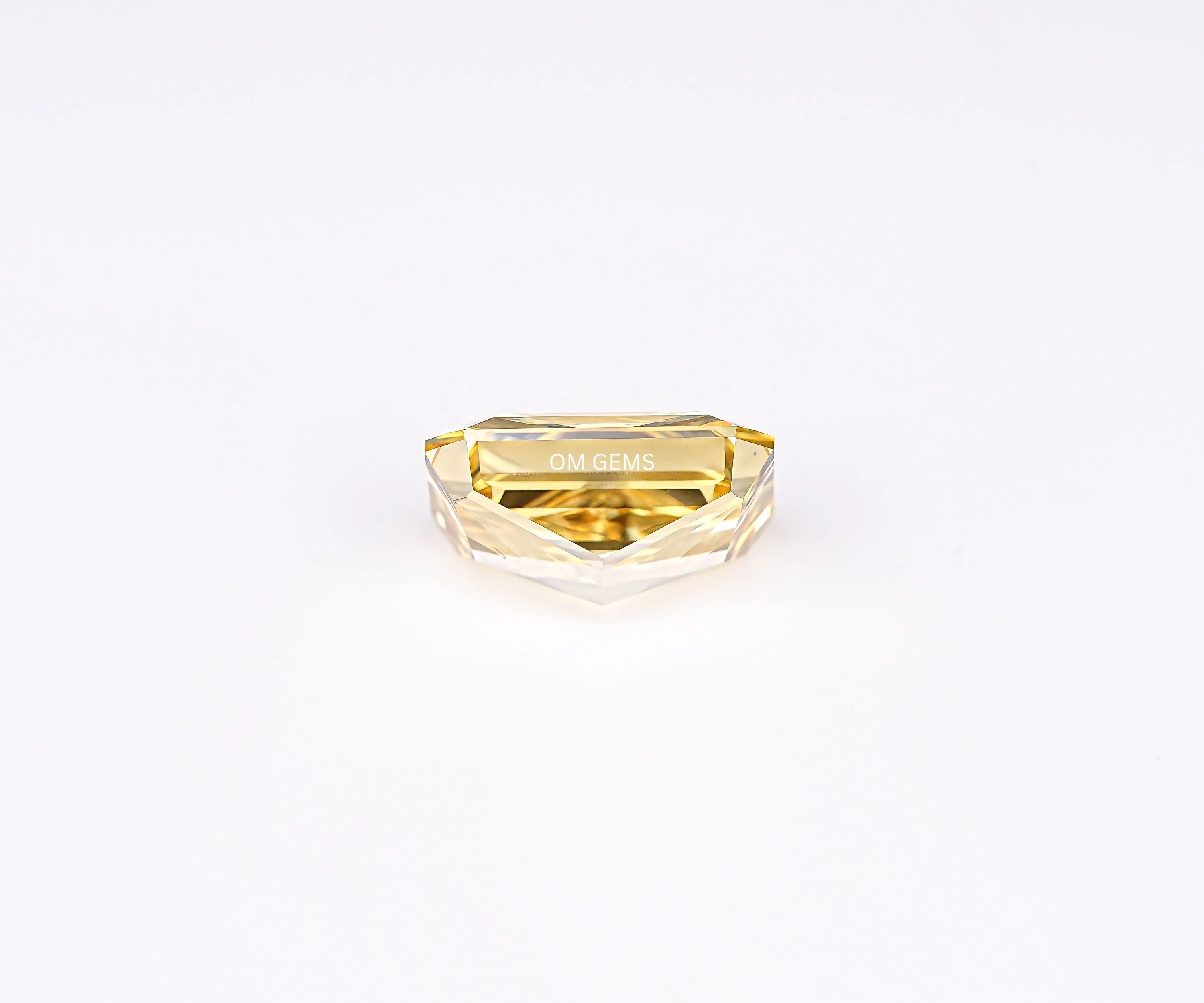 Fancy Yellow Radiant Shaped Lab Grown Diamond