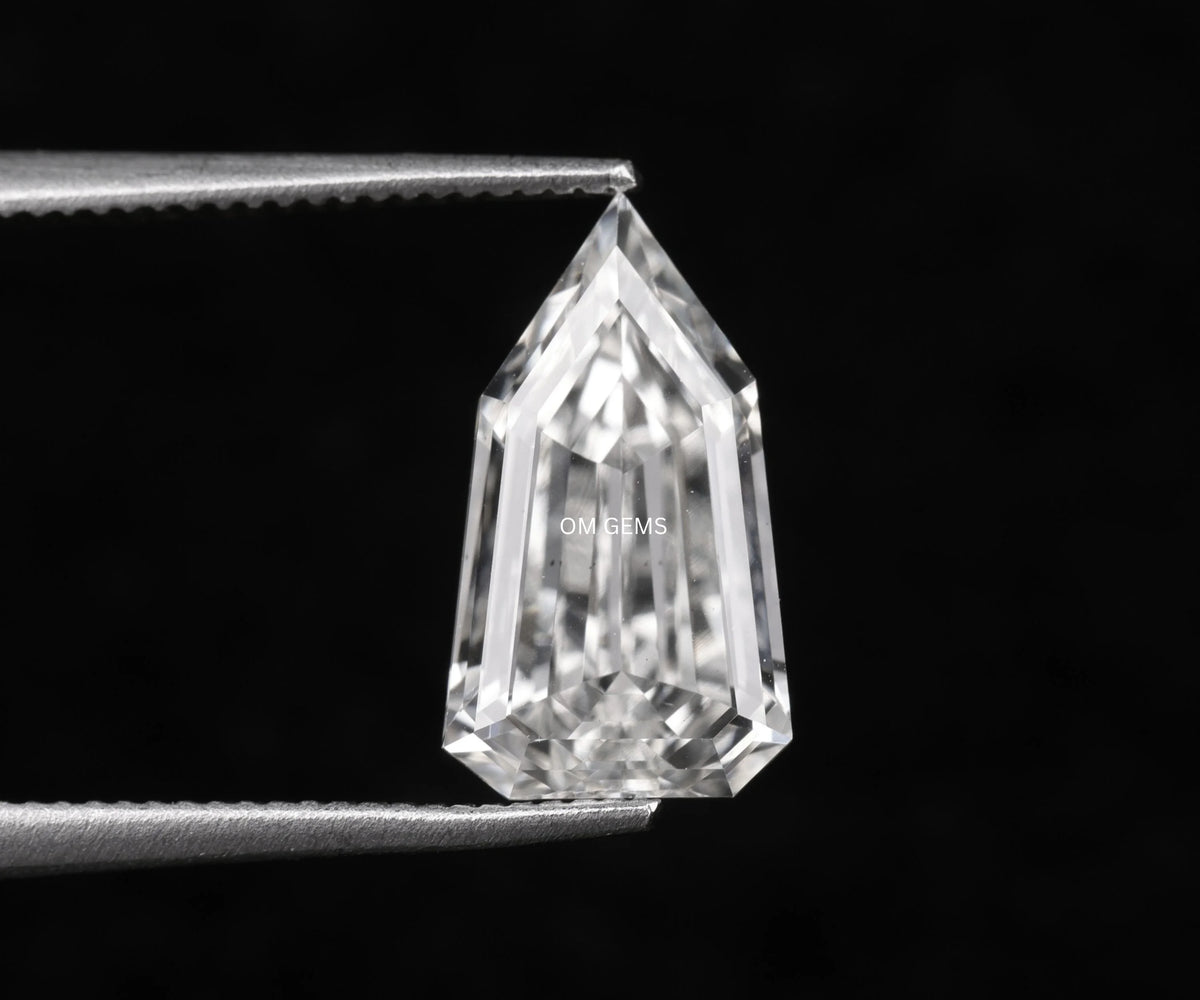 1.39 Carat Bullet Full Cut Lab Grown Fancy Loose Diamond