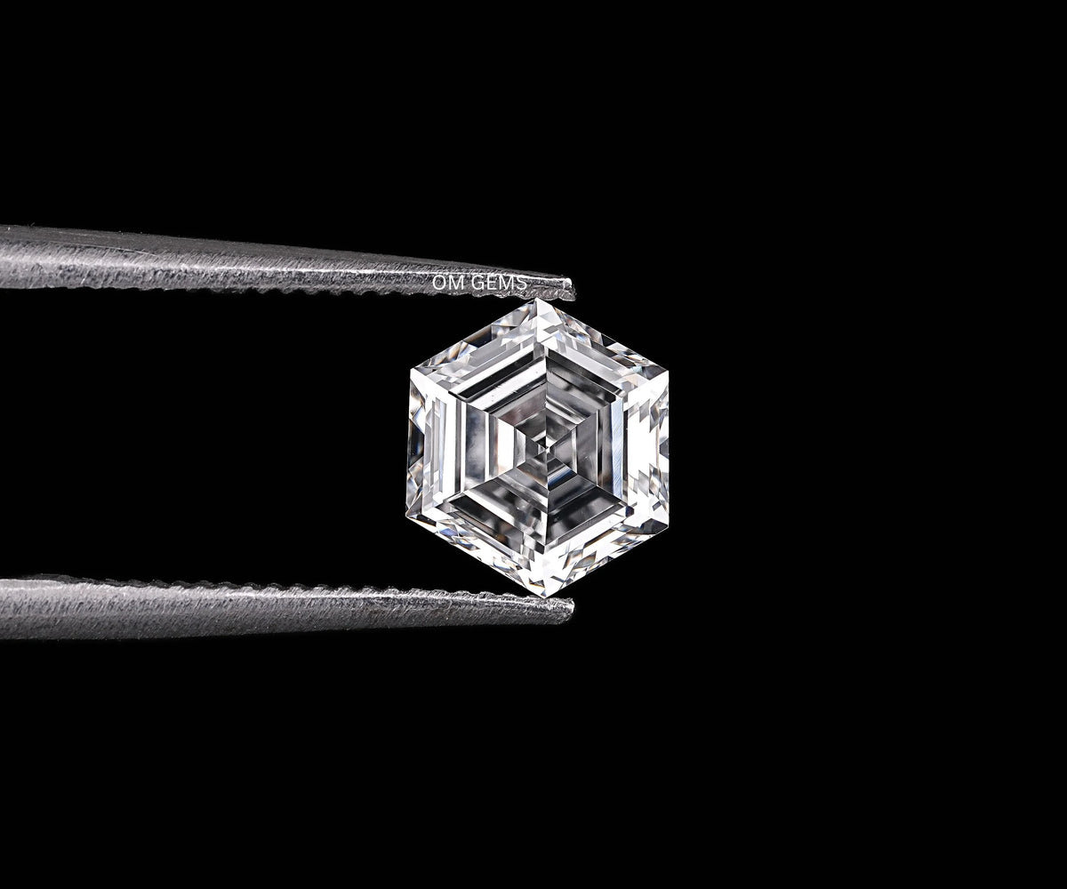 Hexagon Brilliant Cut Lab Created Fancy Loose Diamond