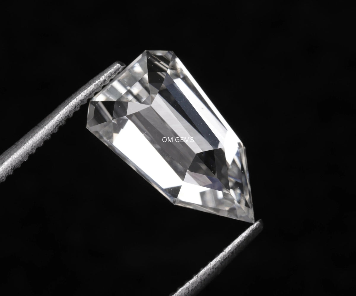 1.39 Carat Bullet Full Cut Lab Grown Fancy Loose Diamond